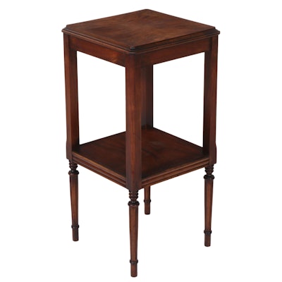 Federal Style Walnut Two-Tier Side Table, circa 1930