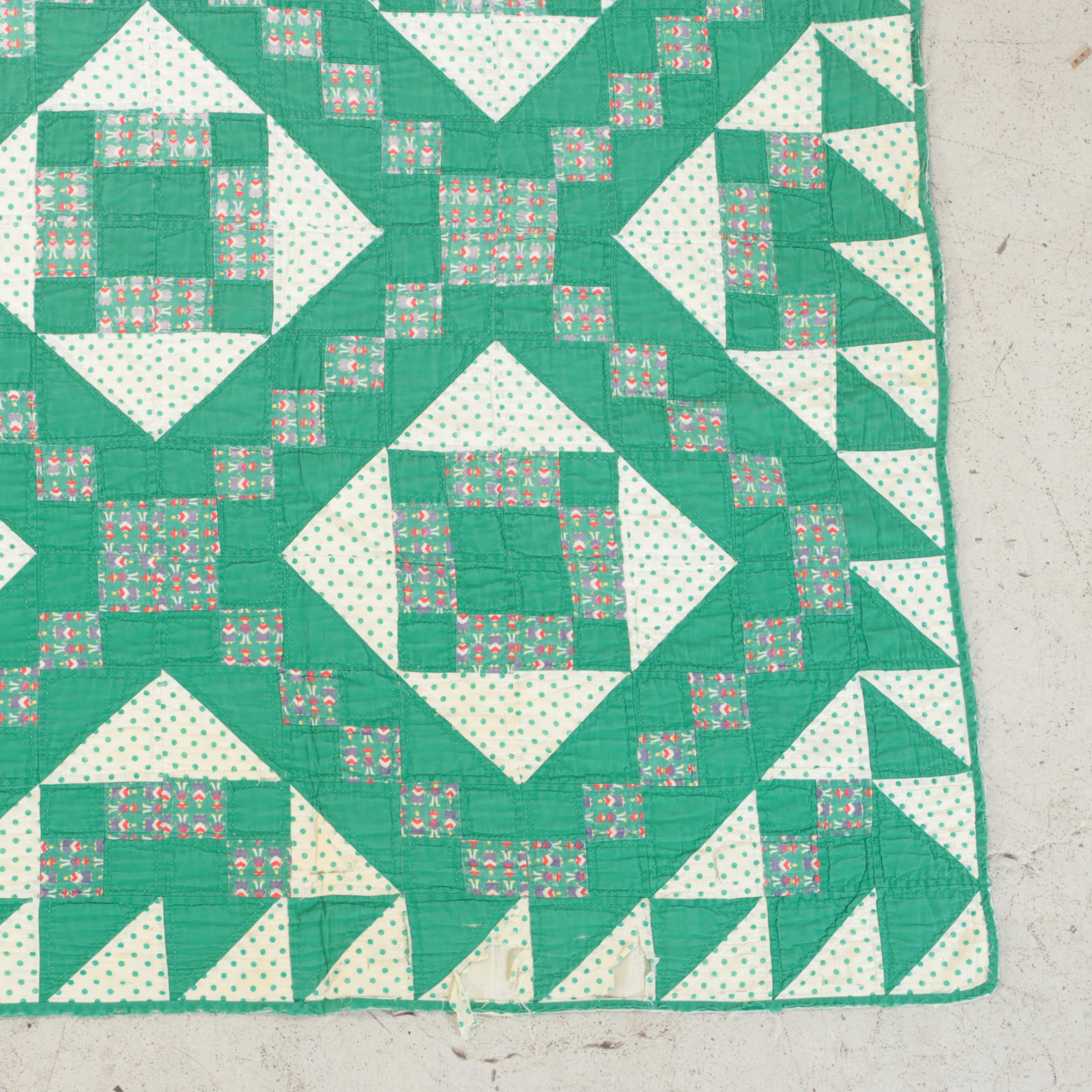 handmade-sunbonnet-sue-appliqu-quilt-16-patch-variant-pieced