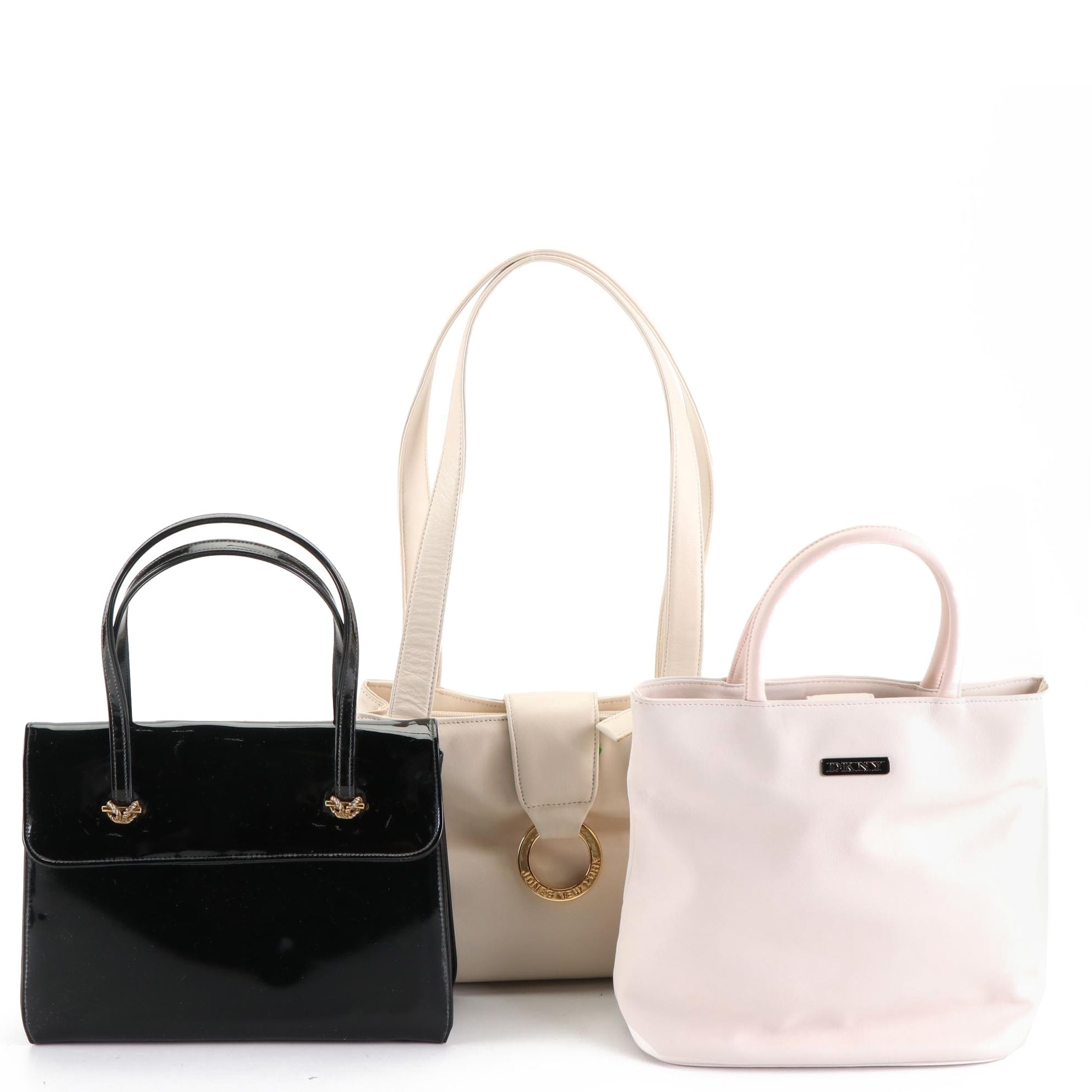 DKNY Top Handle Bag and Others in Leather and Patent Leather EBTH