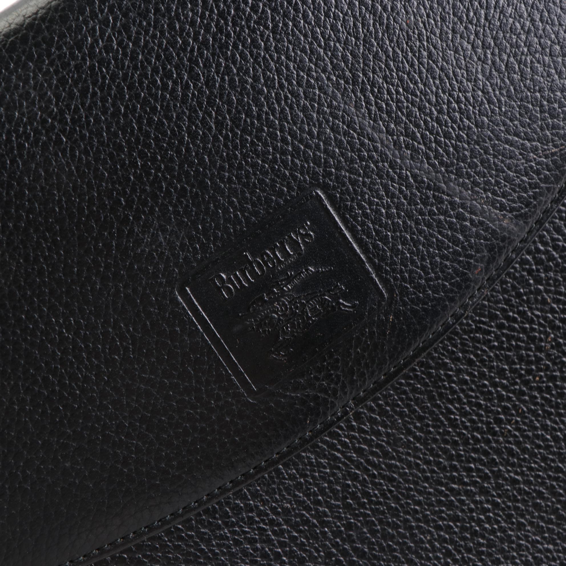 Burberry Pebbled Leather Flap Shoulder Bag EBTH