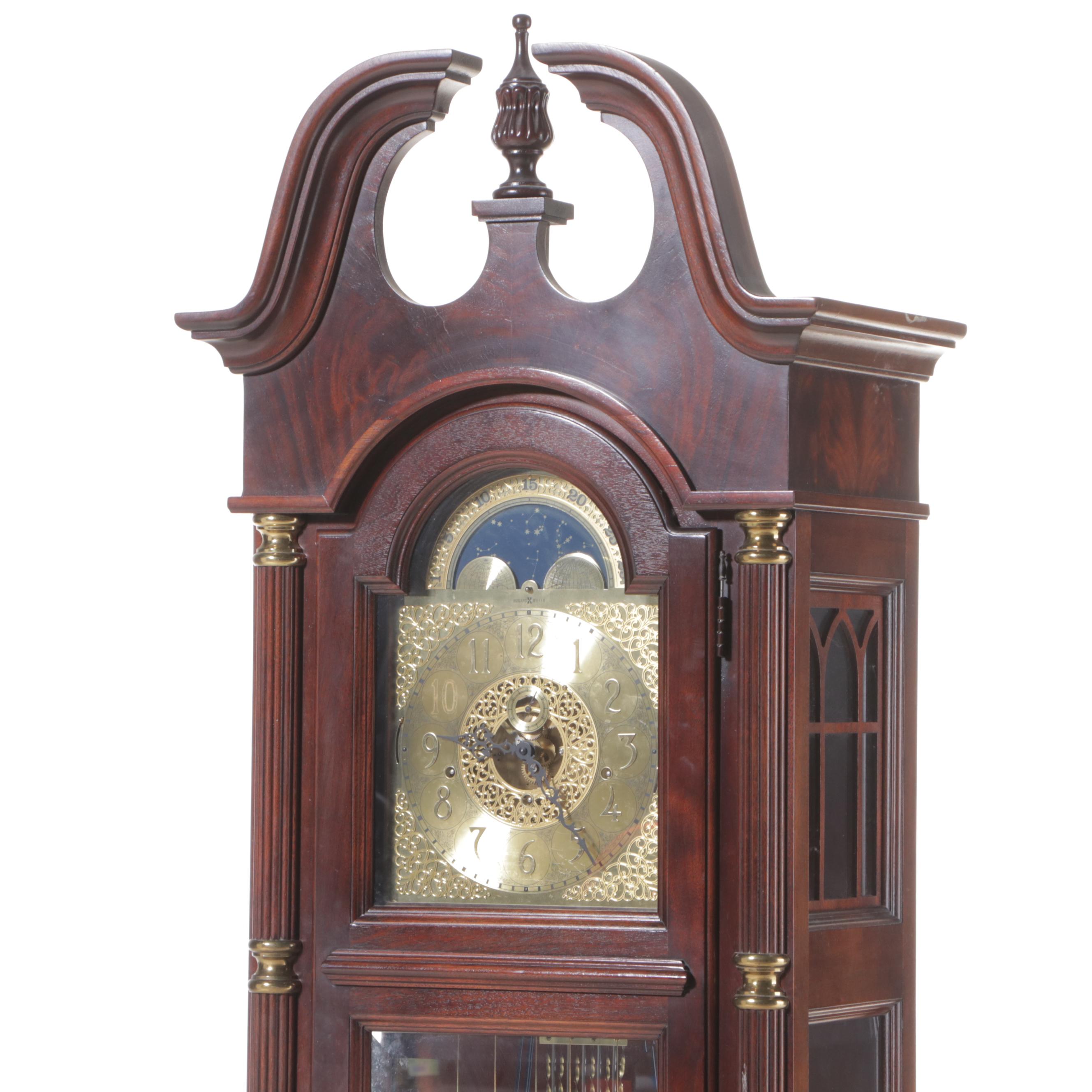 Howard Miller Federal Style Brass-Mounted Mahogany Grandfather Clock | EBTH