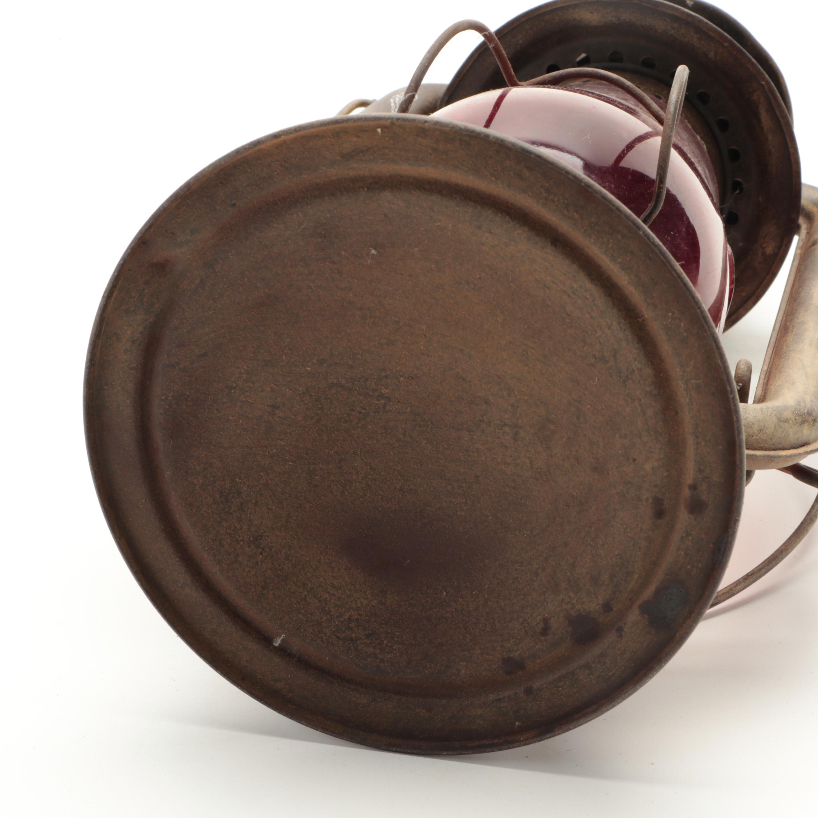 Rayo No. 77 Cold Blast Oil Lantern with Dietz Globe, Early 20th Century