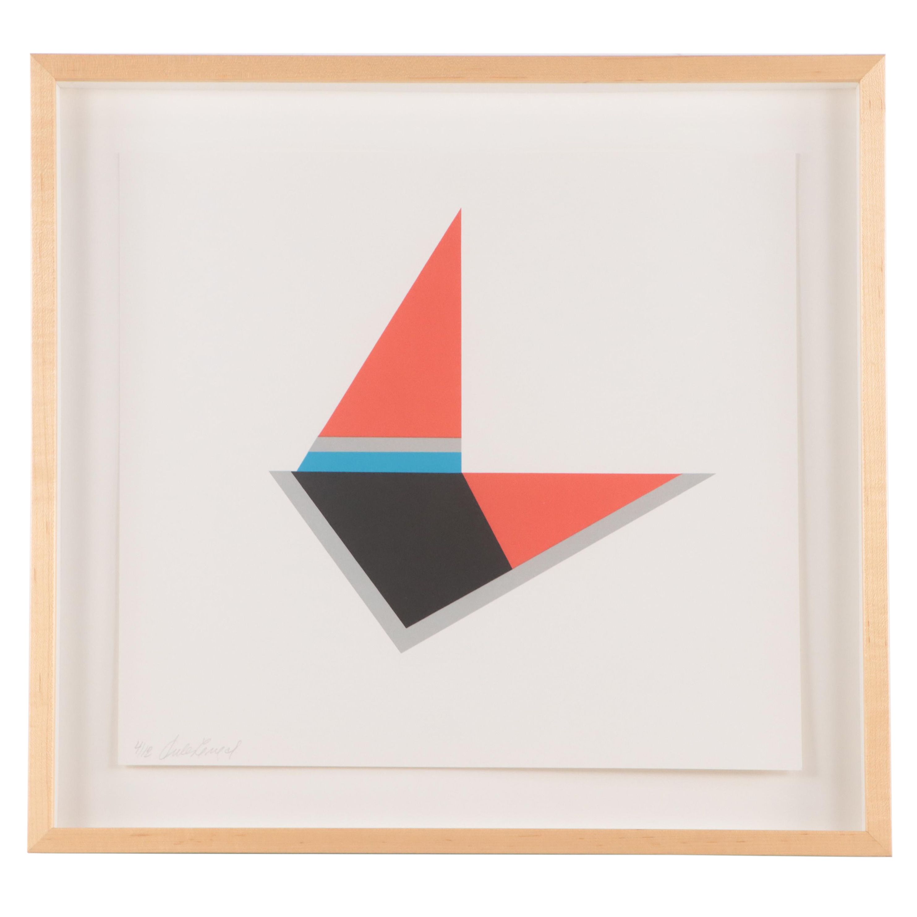 Jules Engel Abstract Geometric Serigraph, Circa 1980 EBTH
