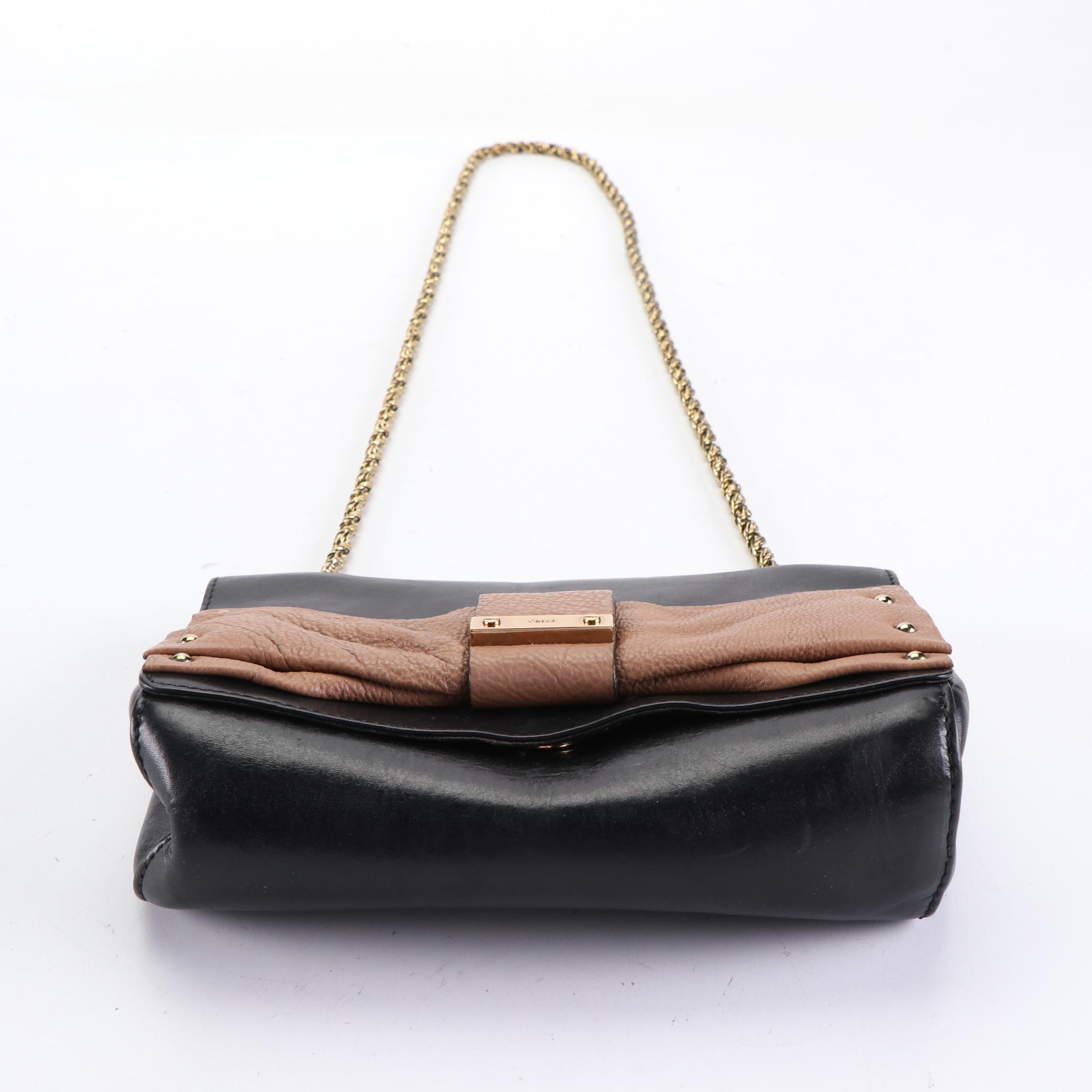 Chloé June Leather Bow Front Flap Bag EBTH