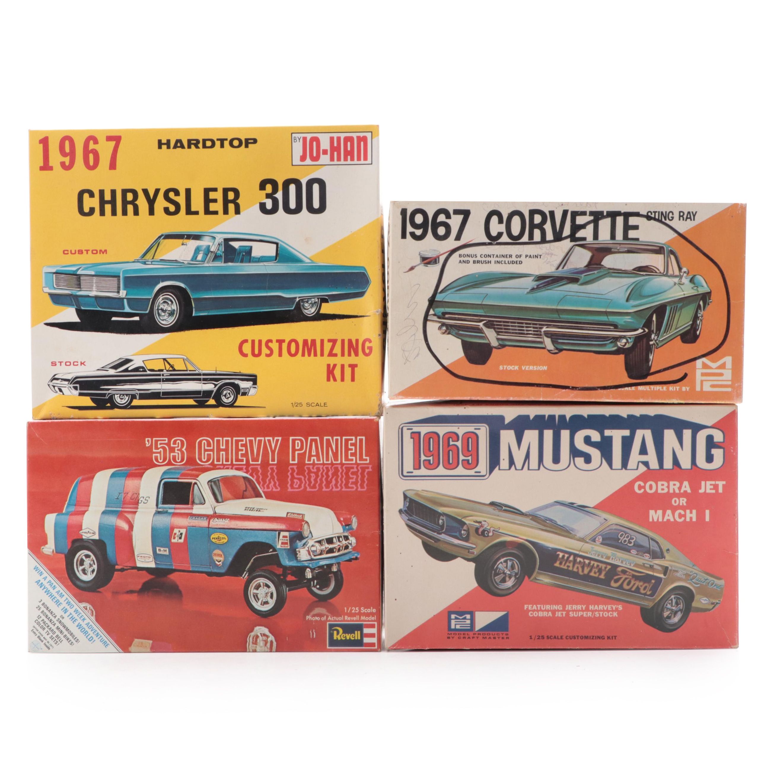 MPC, Revell and JoHan Model Car Kits Featuring 1967 Corvette Sting Ray EBTH