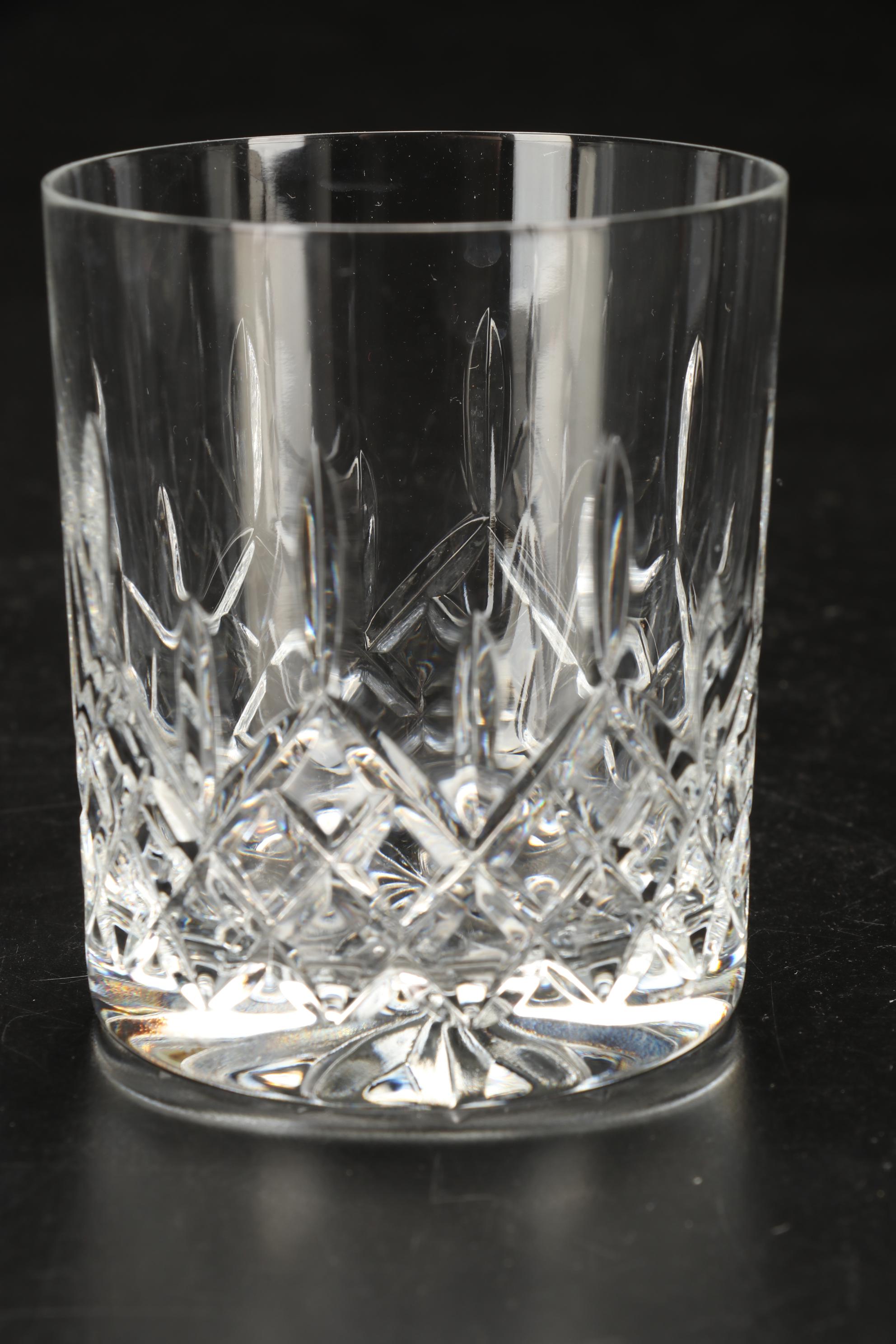 Galway Crystal "Longford" Old Fashioned Glasses EBTH