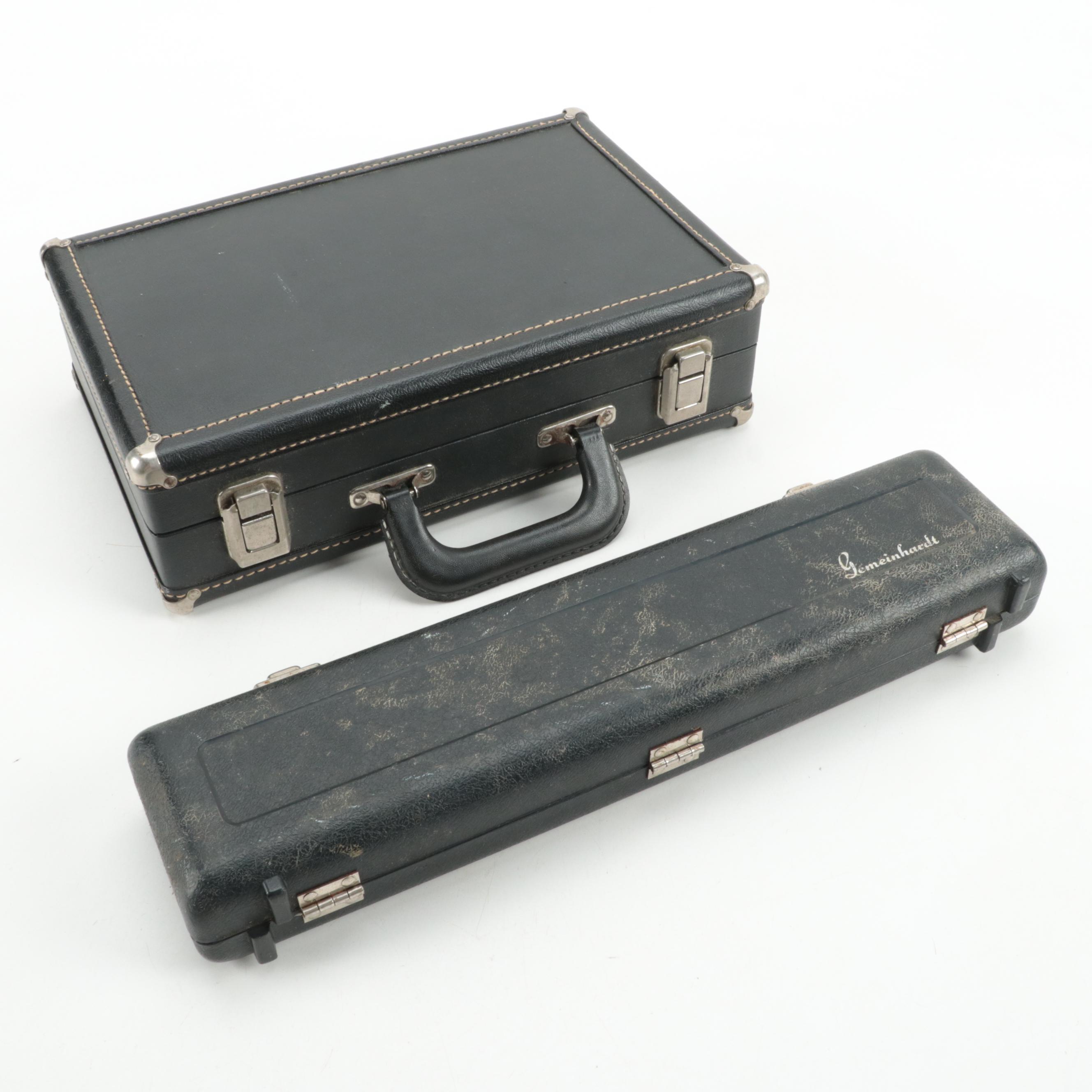 Bundy Selmer Resonite Goldentone 3 and Gemeinhardt Flute EBTH