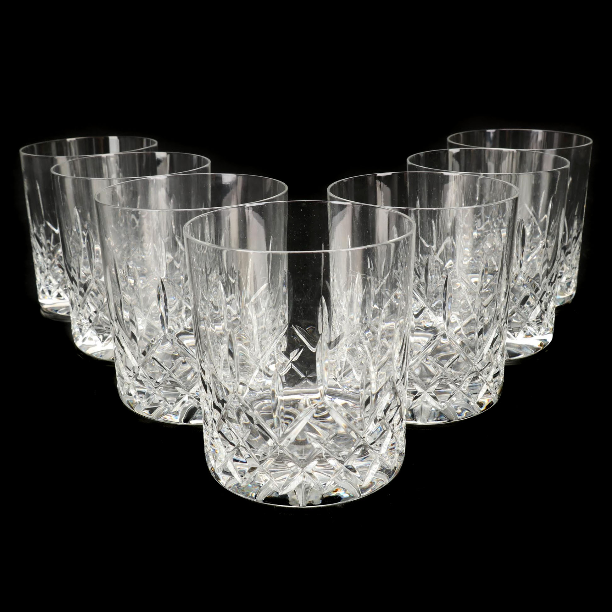 Galway Crystal "Longford" Old Fashioned Glasses EBTH