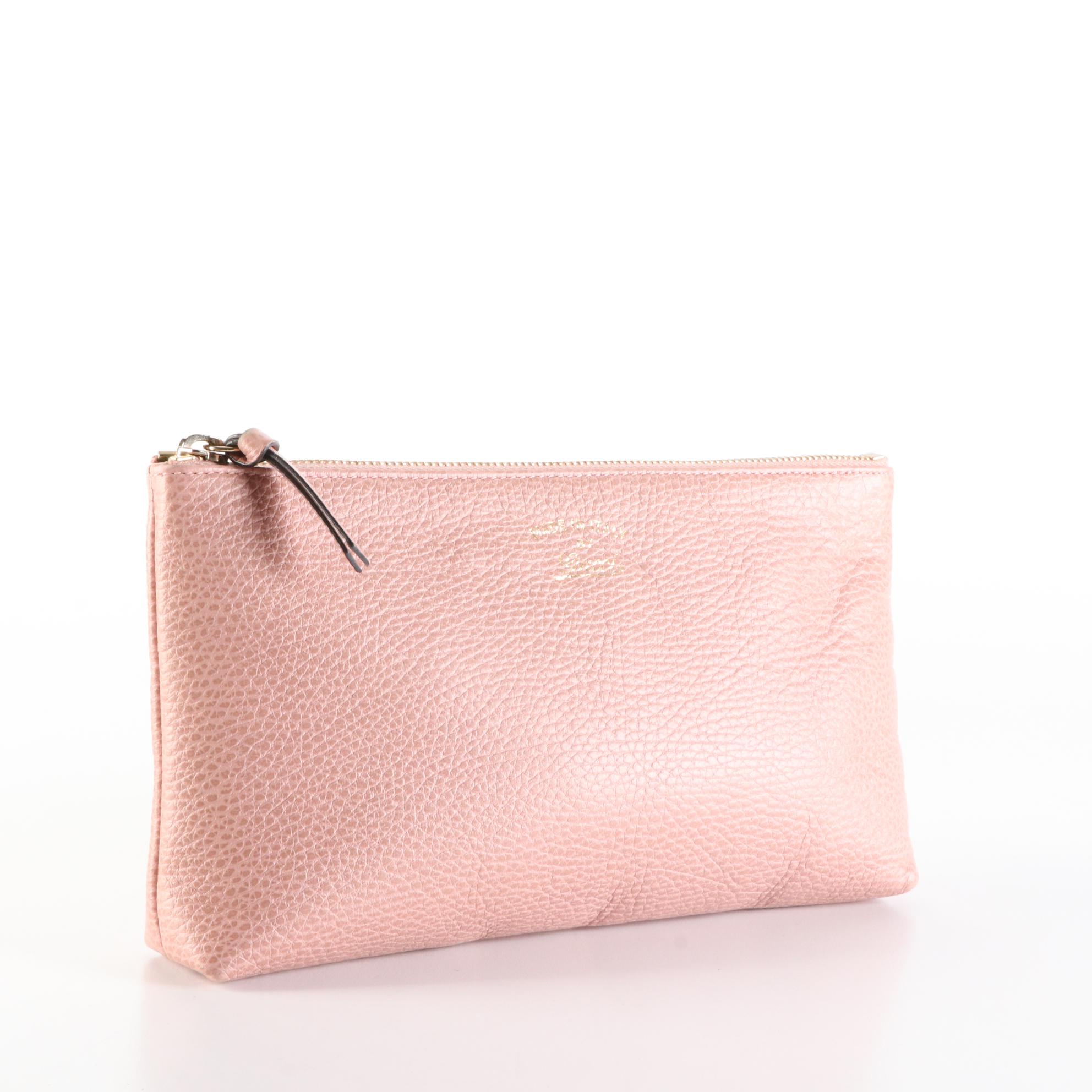 Gucci Zip Clutch/Pouch in Grain Leather EBTH