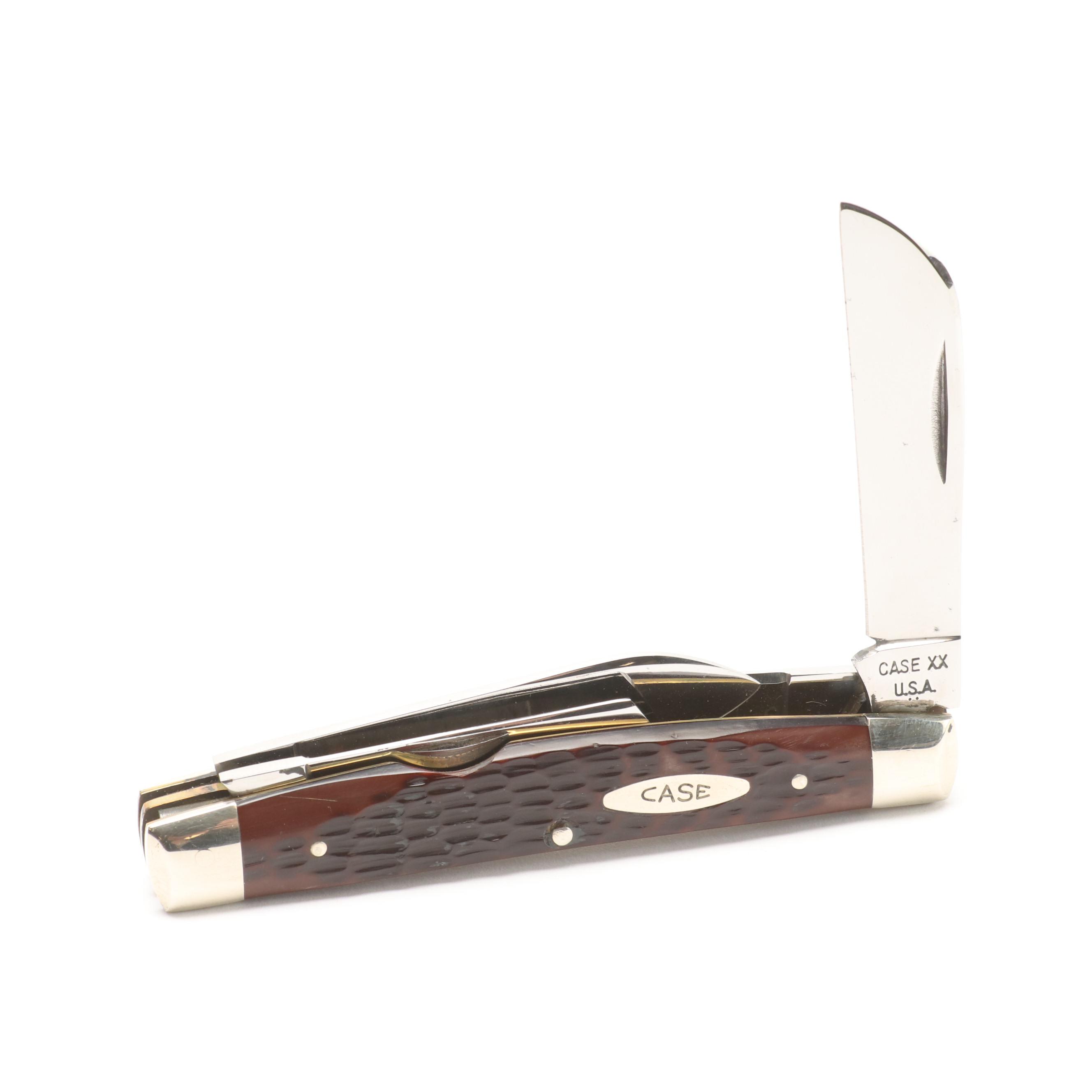 Case Folding Knife Collection with Storage Case, Mid/Late 20th and 21st