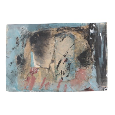 Juliet Holland Mixed Media Painting "Forzivia #16," 1989