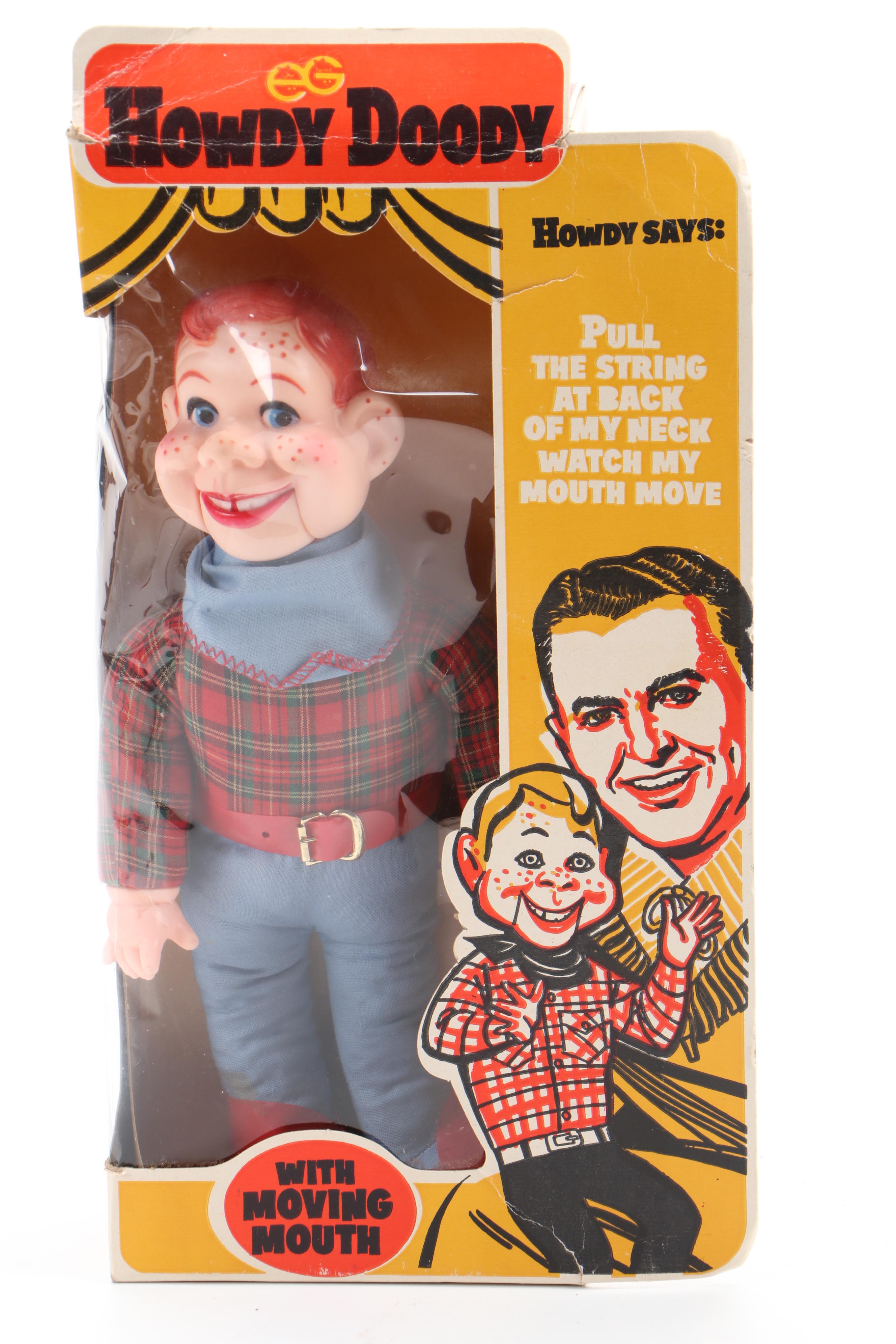 Howdy Doody Ventriloquist Doll, and Signed Buffalo Bob Photo