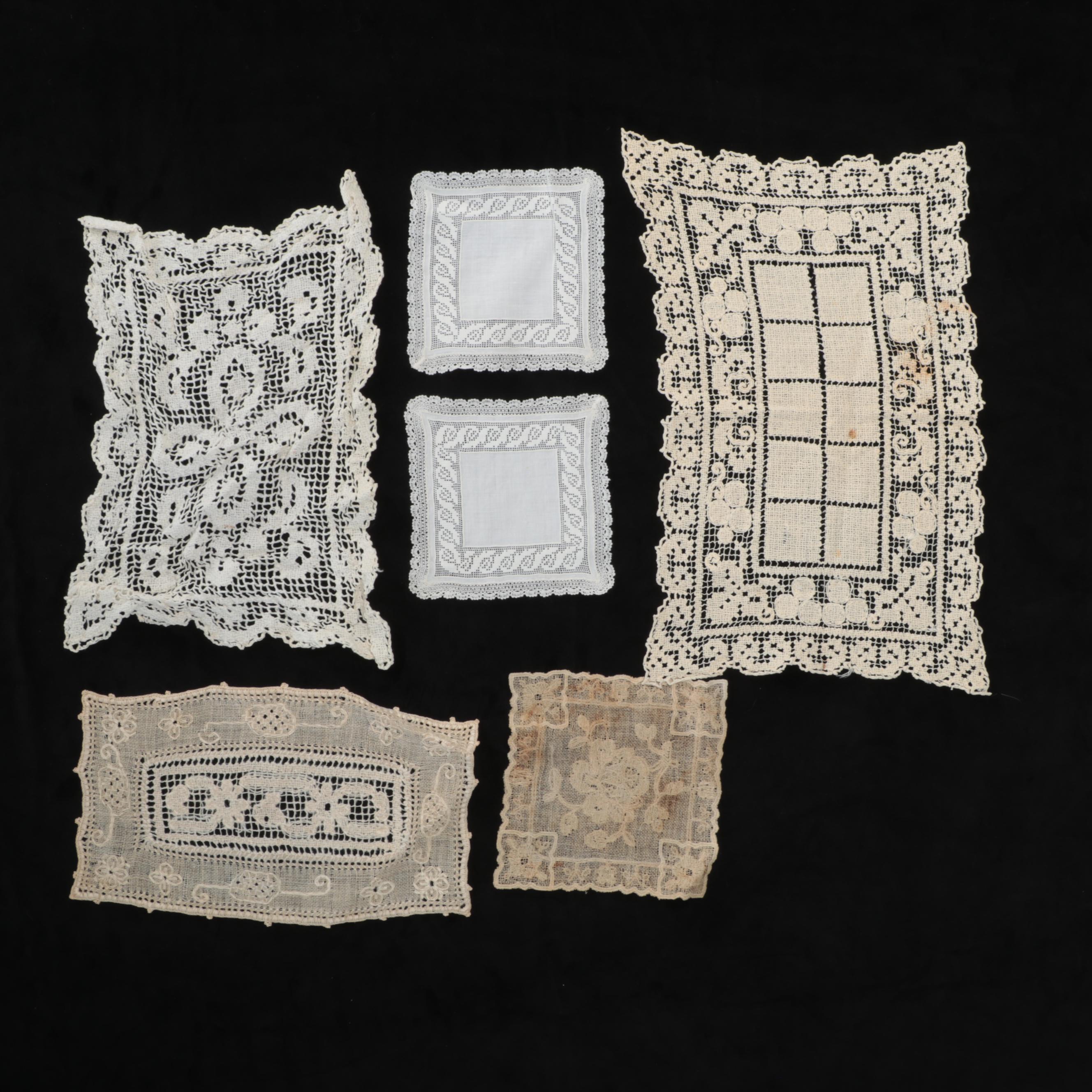 Danica Green Cloth Napkins with Other Table Linens, 20th Century EBTH