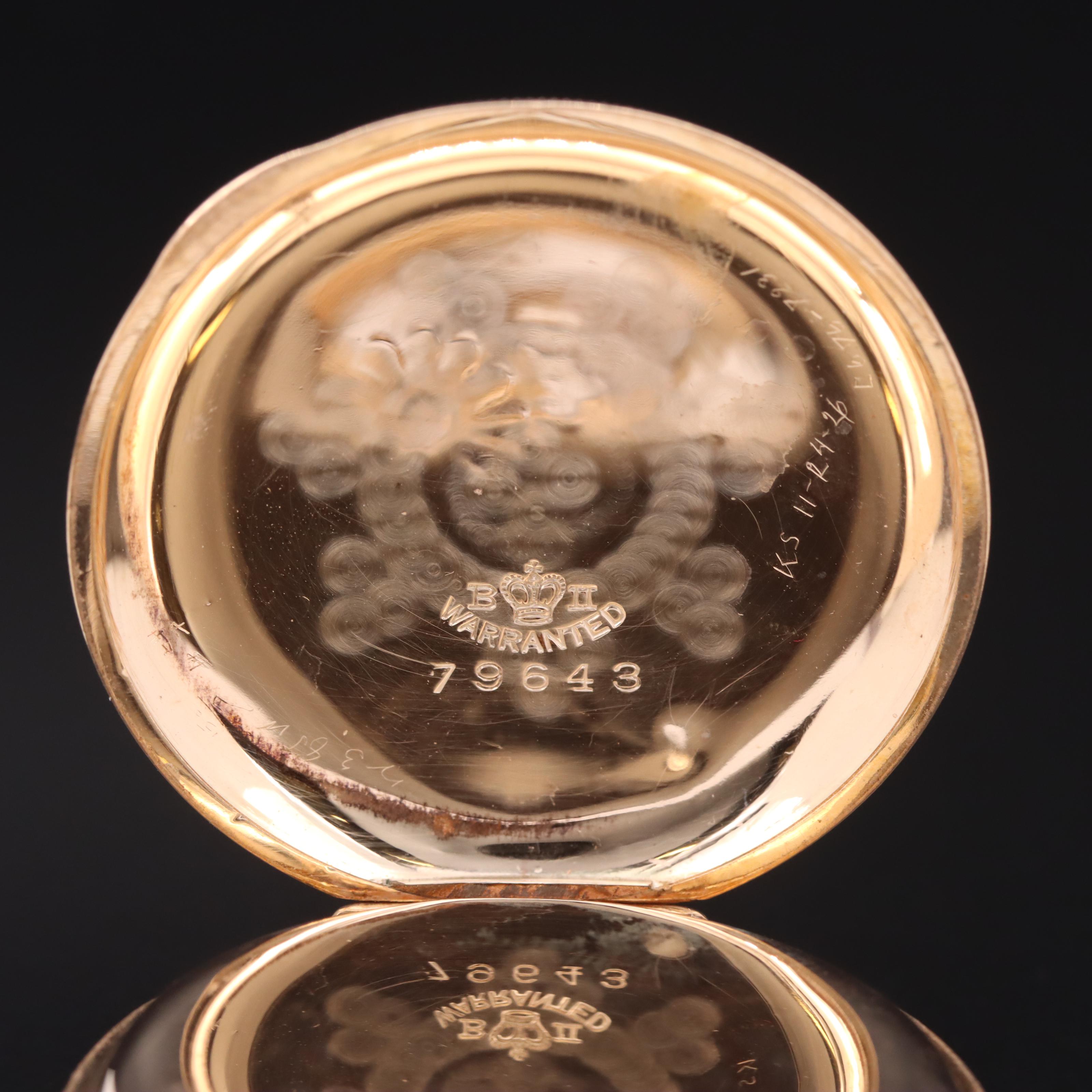 MultiColored GoldFilled Pocket Watch Case EBTH