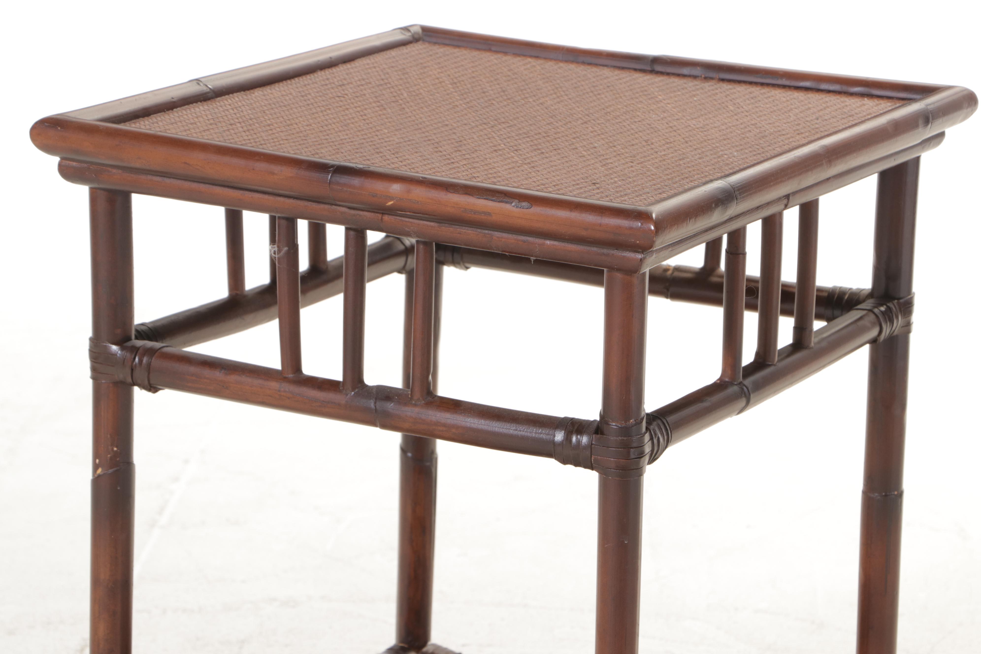 Pottery Barn Rattan Bedside Table EBTH