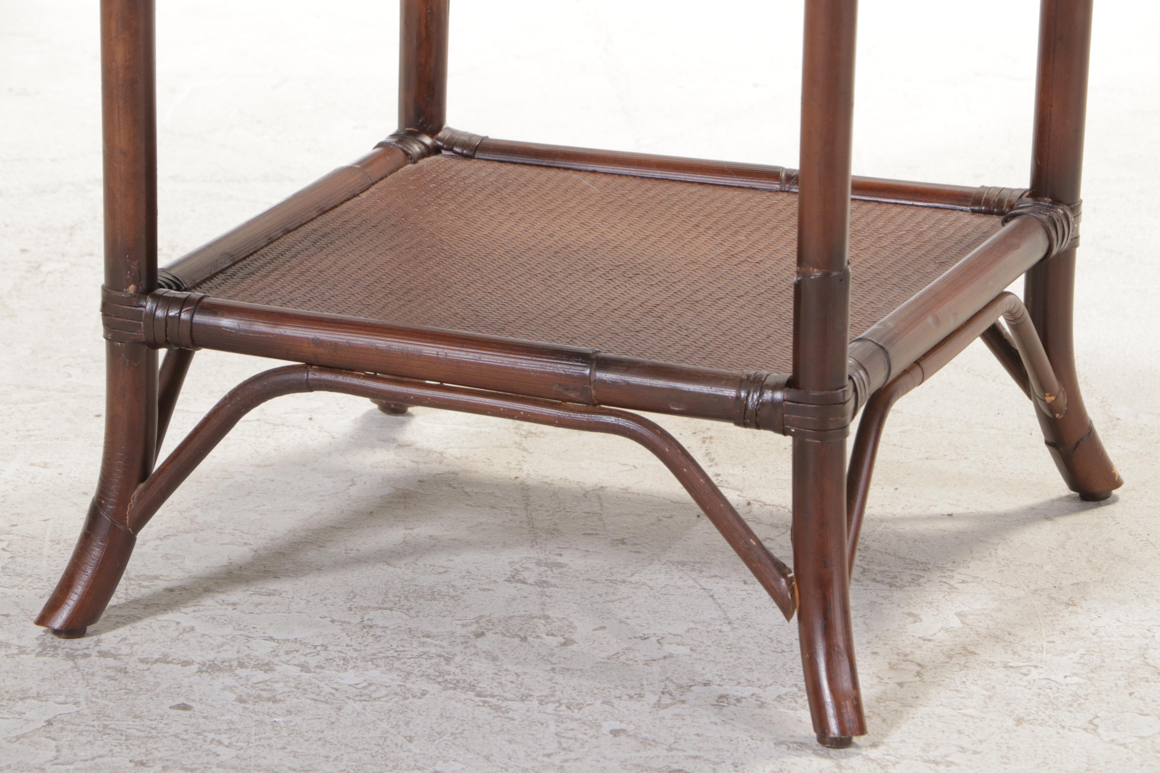 Pottery Barn Rattan Bedside Table EBTH