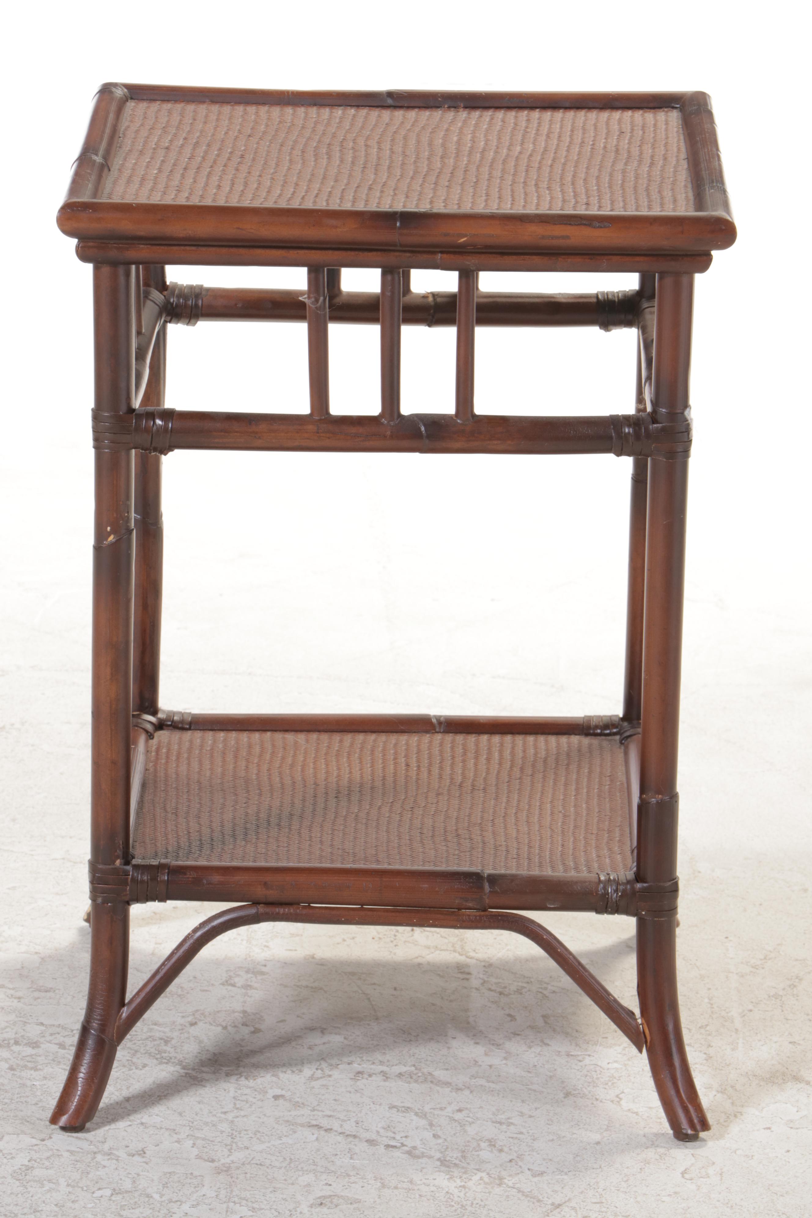 Pottery Barn Rattan Bedside Table EBTH