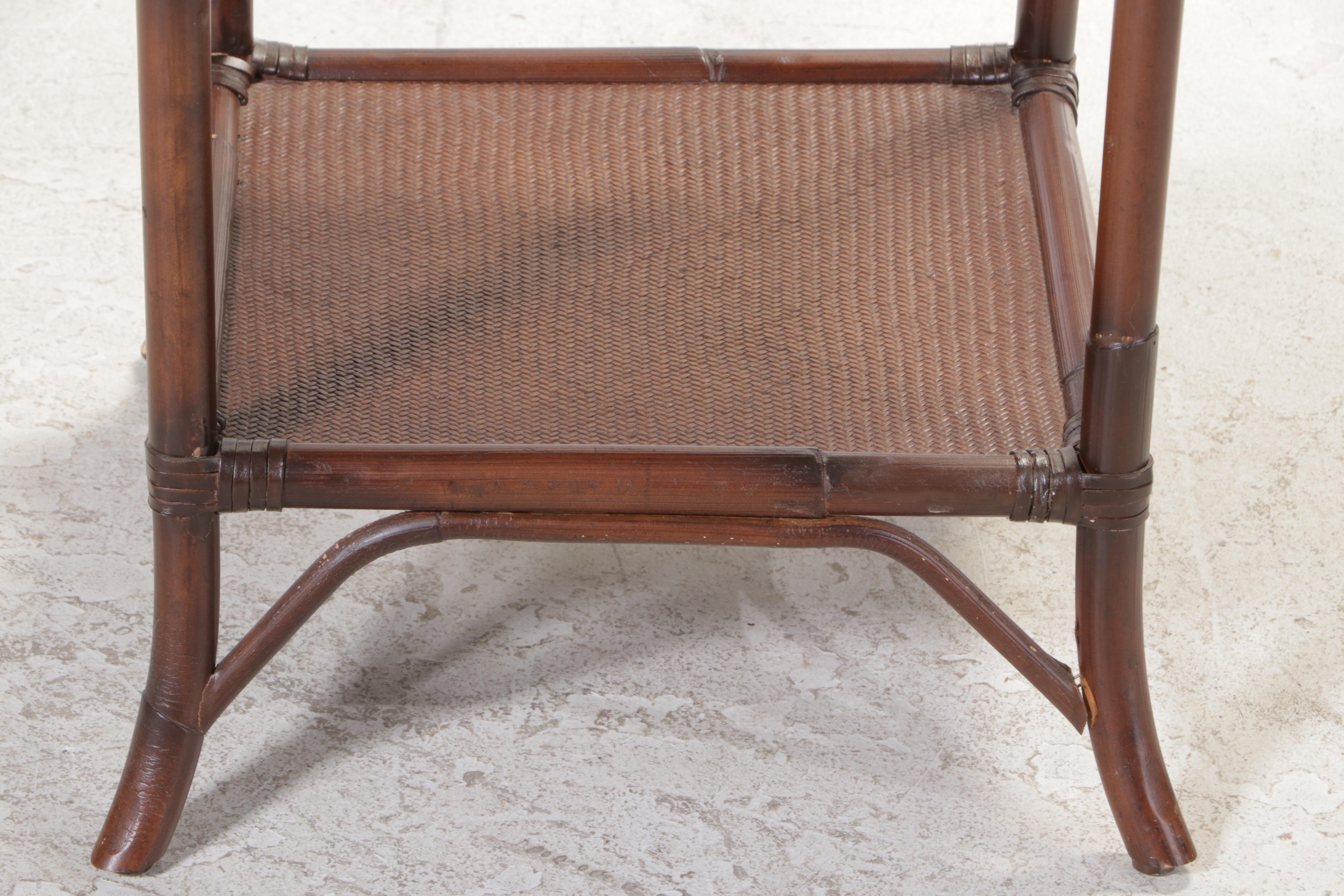 Pottery Barn Rattan Bedside Table EBTH