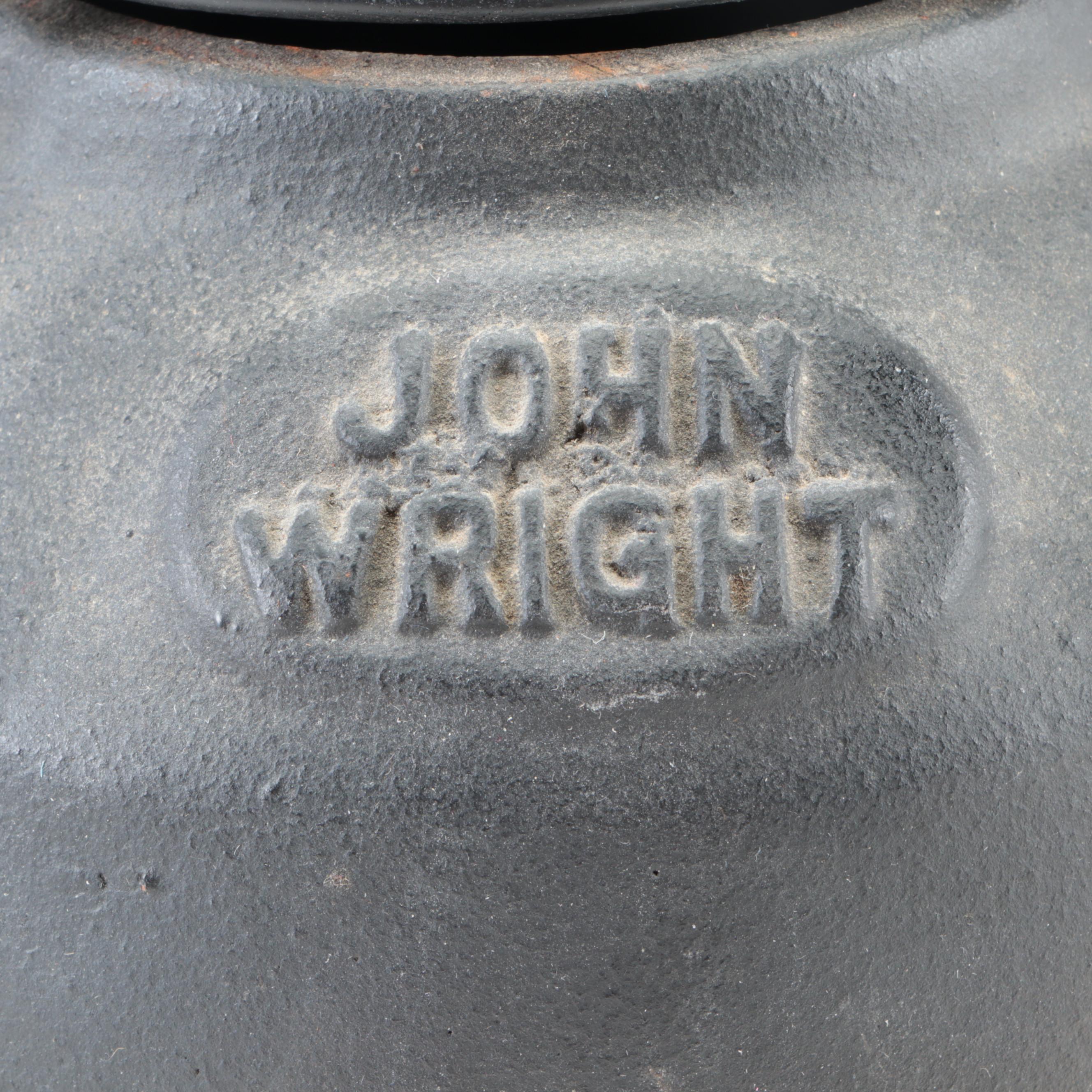 Griswold Wagner Ware Cast Iron Pot With John Wright Tea Kettle | EBTH