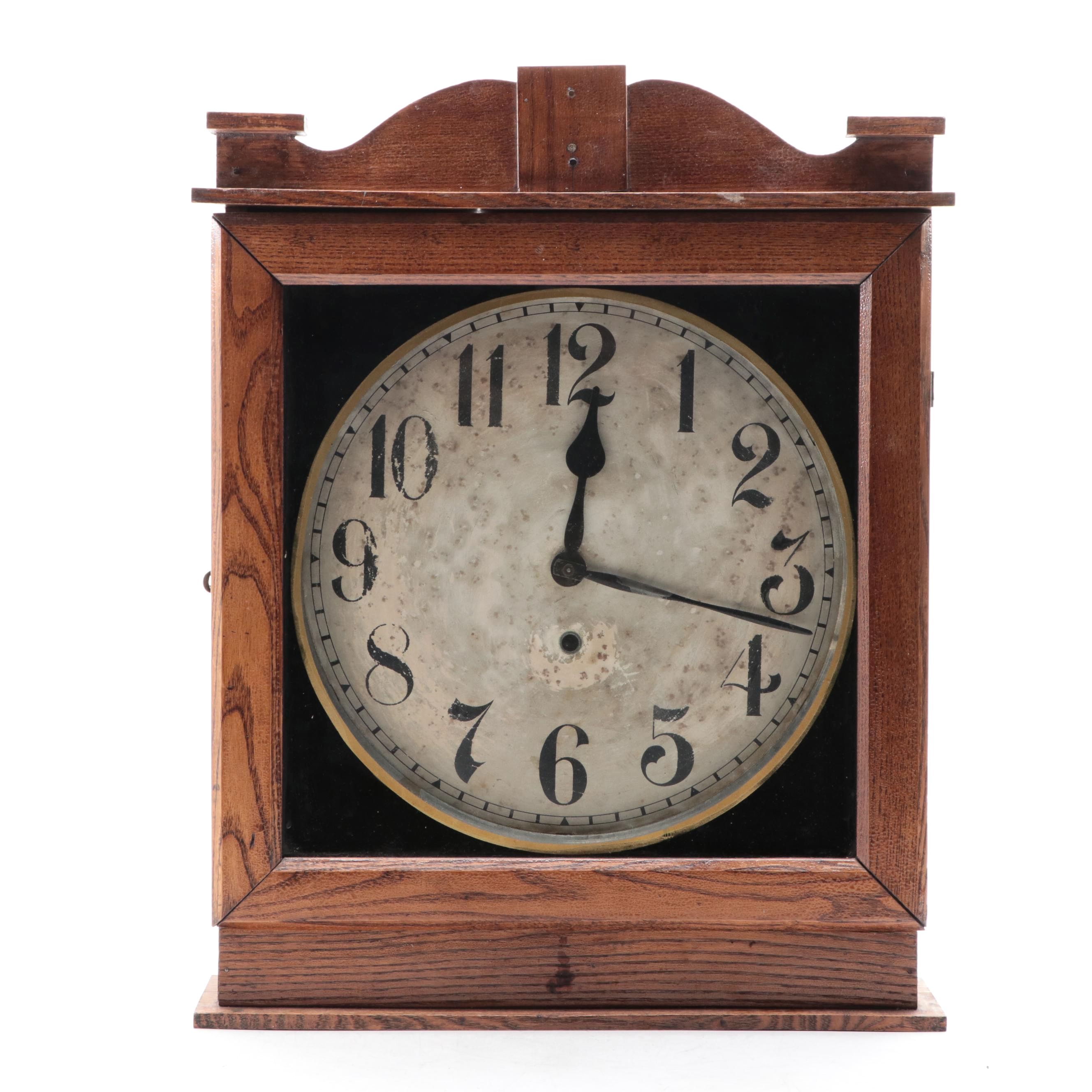 Wooden Mechanical Wall Clock, Early 20th Century EBTH