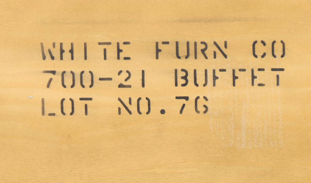 White Fine Furniture French Provincial Style Cherrywood and Maple Buffet EBTH