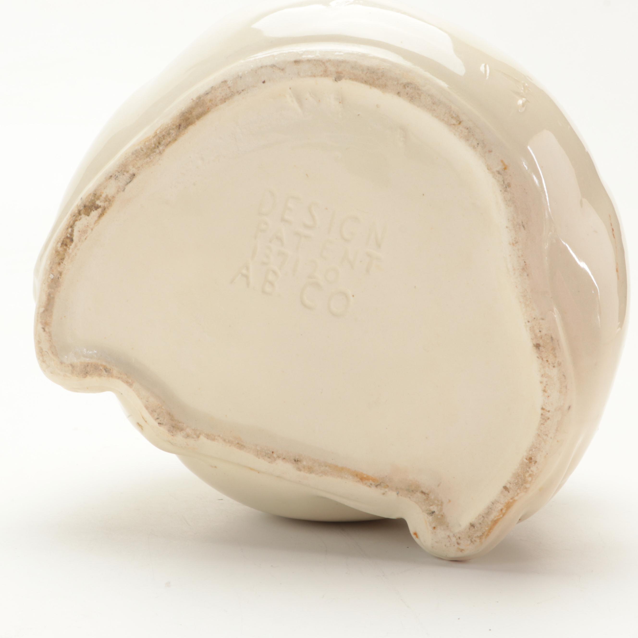 American Bisque Company Lamb Cookie Jar with Strawberry Cookie Jar EBTH