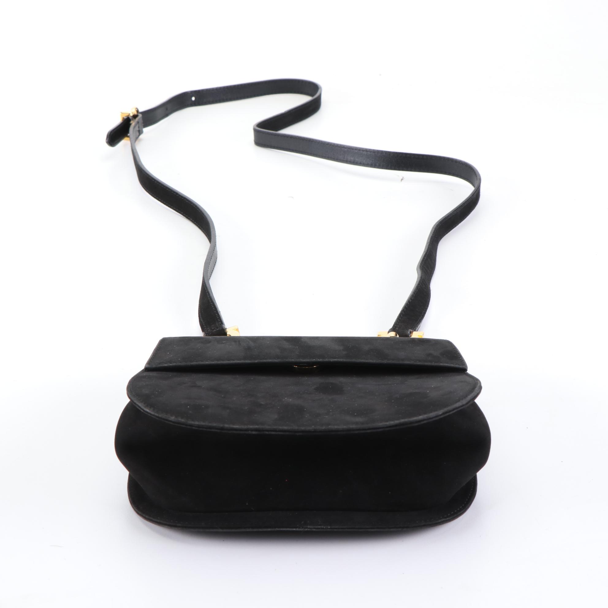 Salvatore Ferragamo FrontFlap Crossbody in Suede/Leather with Gancini