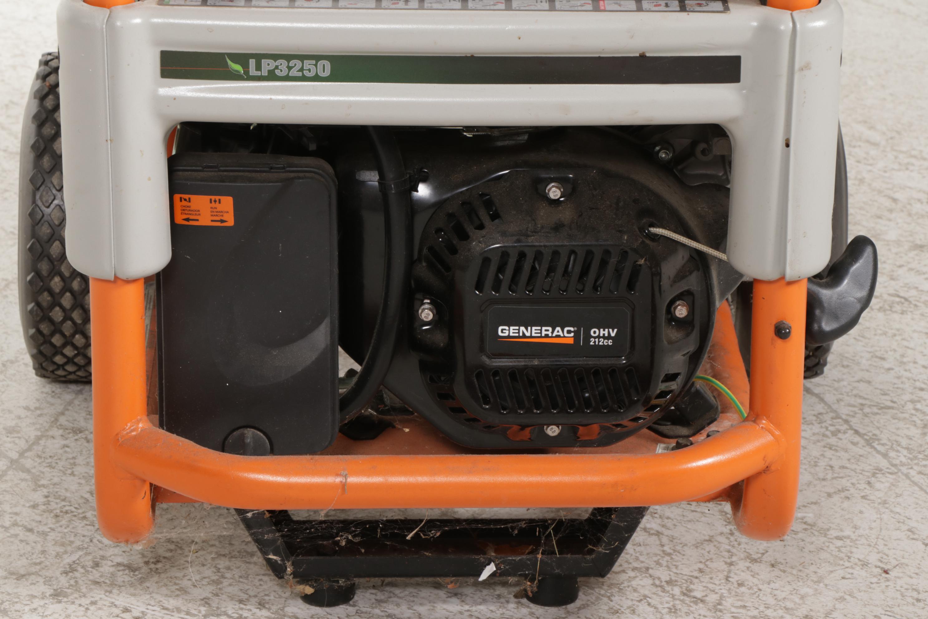Generac LP3250 Propane Powered Generator EBTH