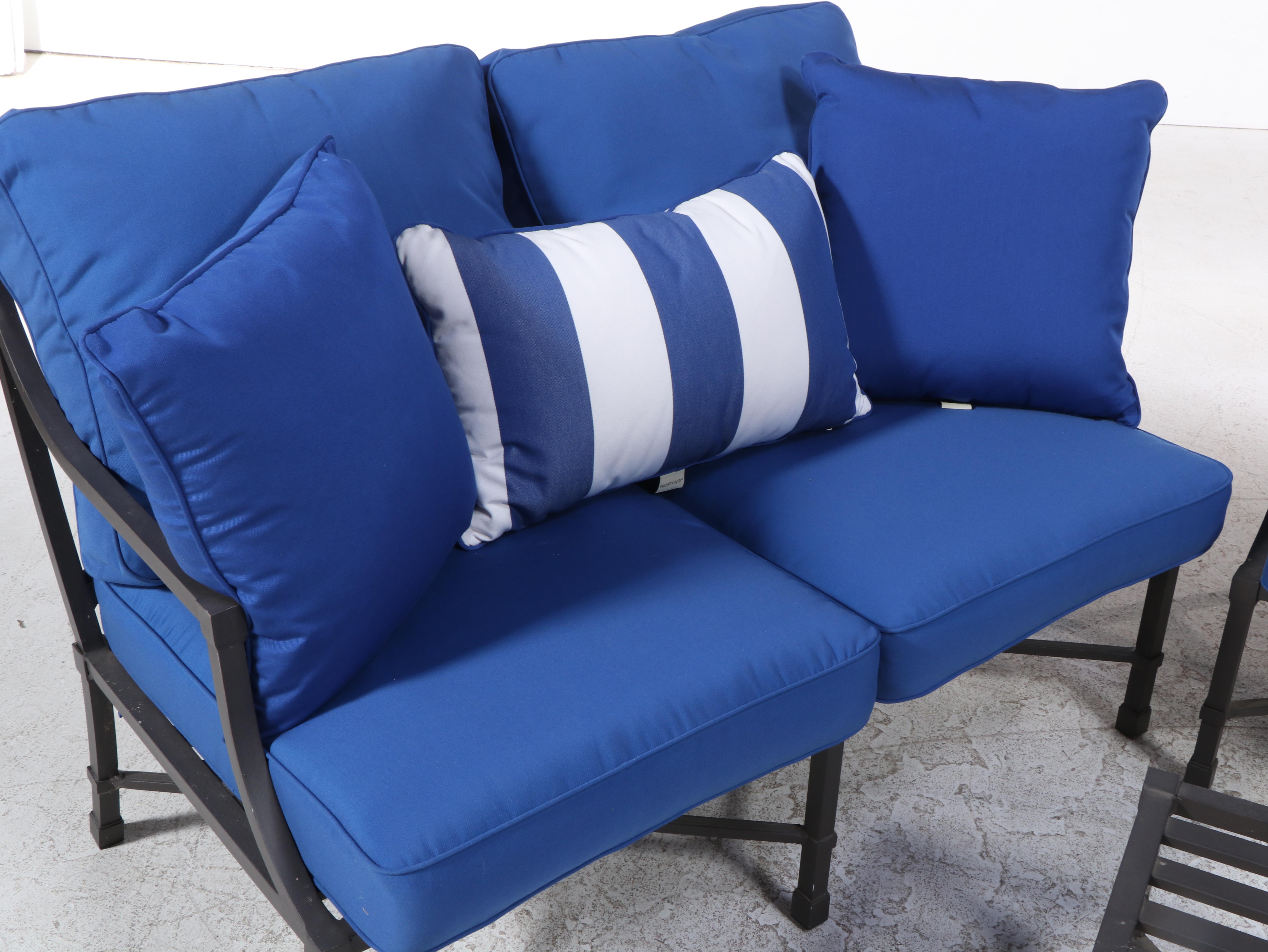 FourPiece Suzanne Kasler for Ballard Designs "Directoire" Patio Lounge
