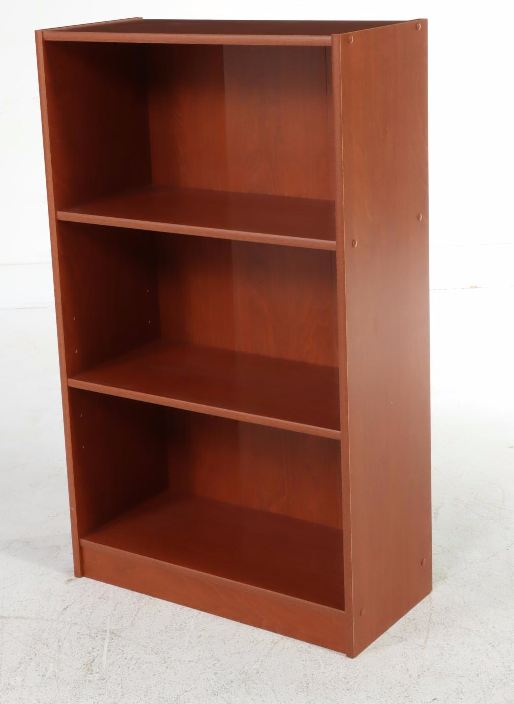 CherrywoodGrained Laminate ThreeShelf Bookcase EBTH