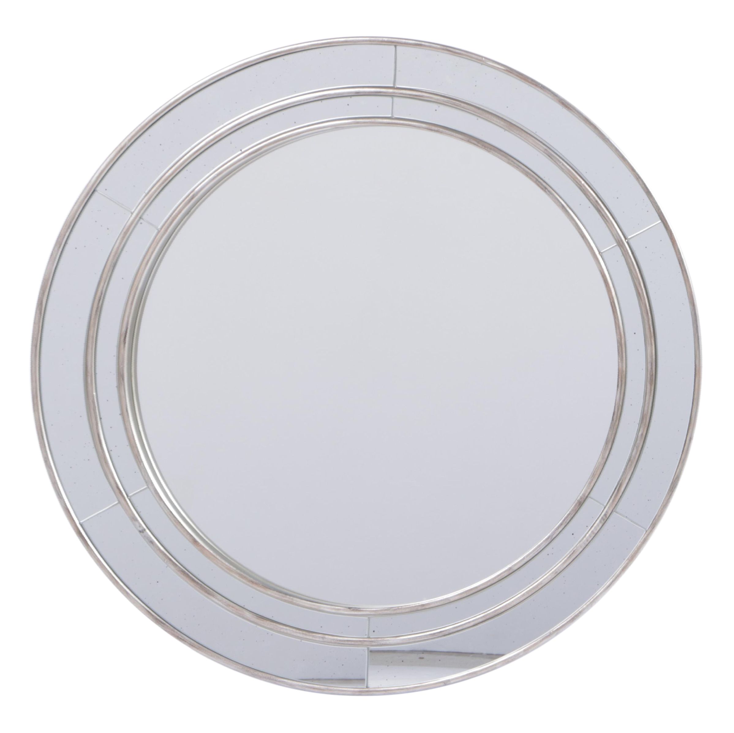 Pottery Barn "Marlena" SilverGilt Mirror EBTH