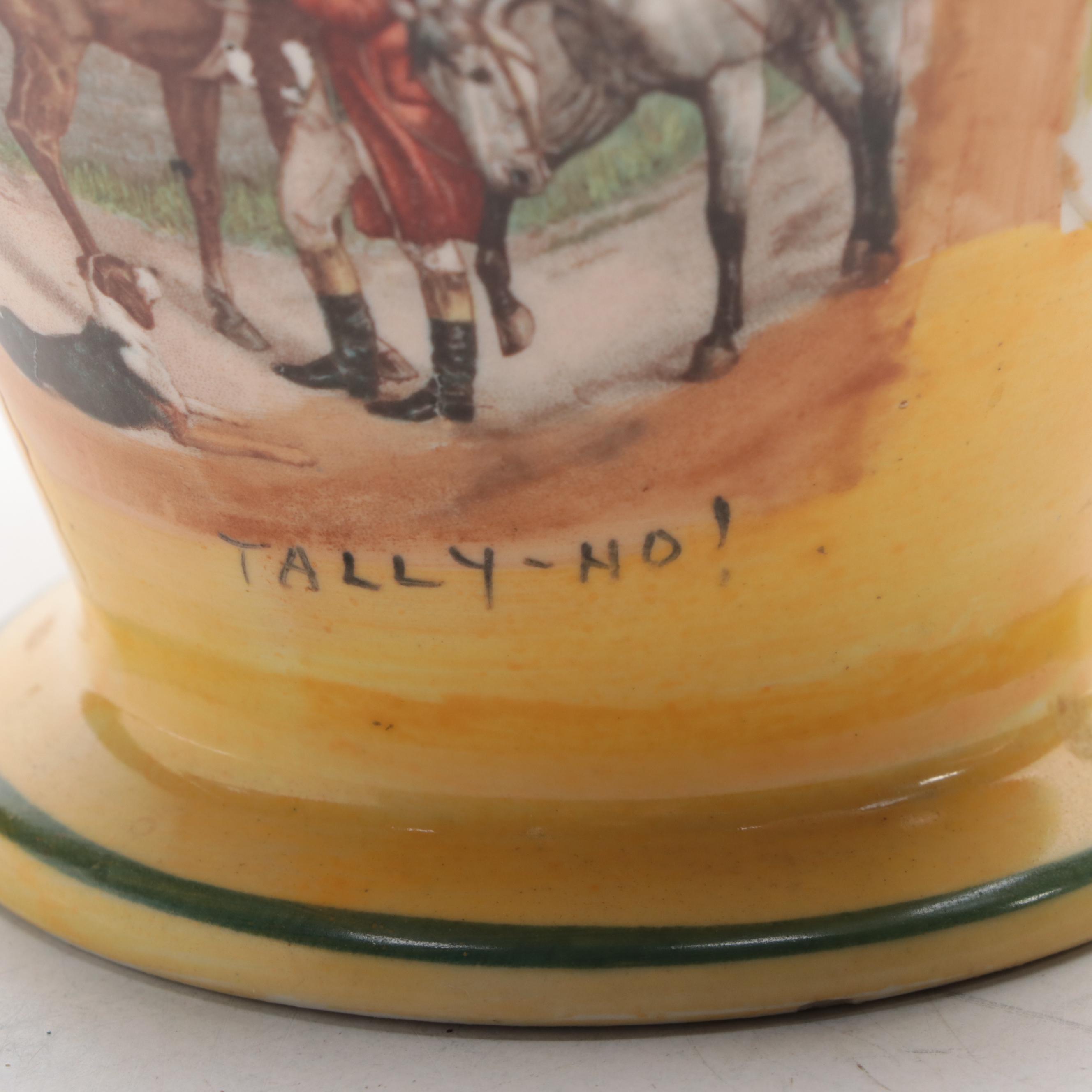 Wardle England Pottery Pitcher with German Zell Pitcher and Toby