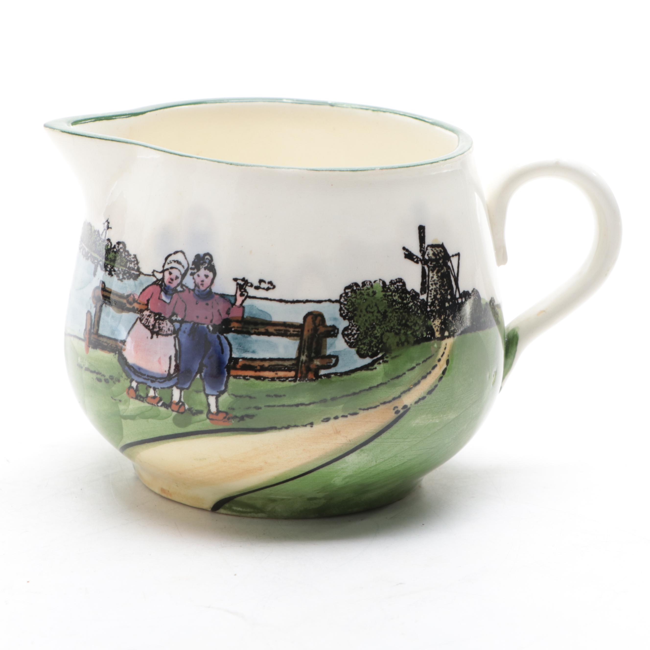 Wardle England Pottery Pitcher with German Zell Pitcher and Toby