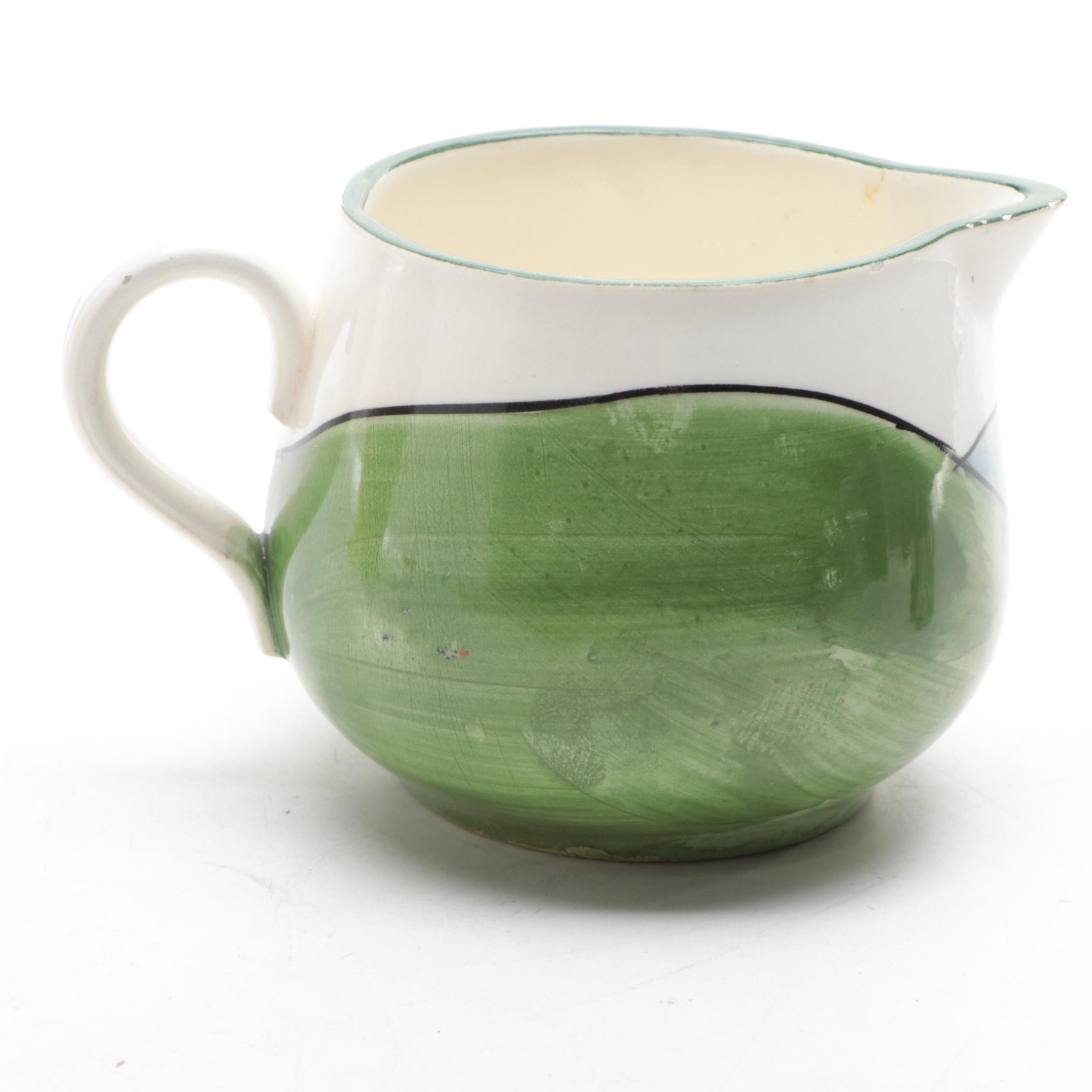 Wardle England Pottery Pitcher with German Zell Pitcher and Toby