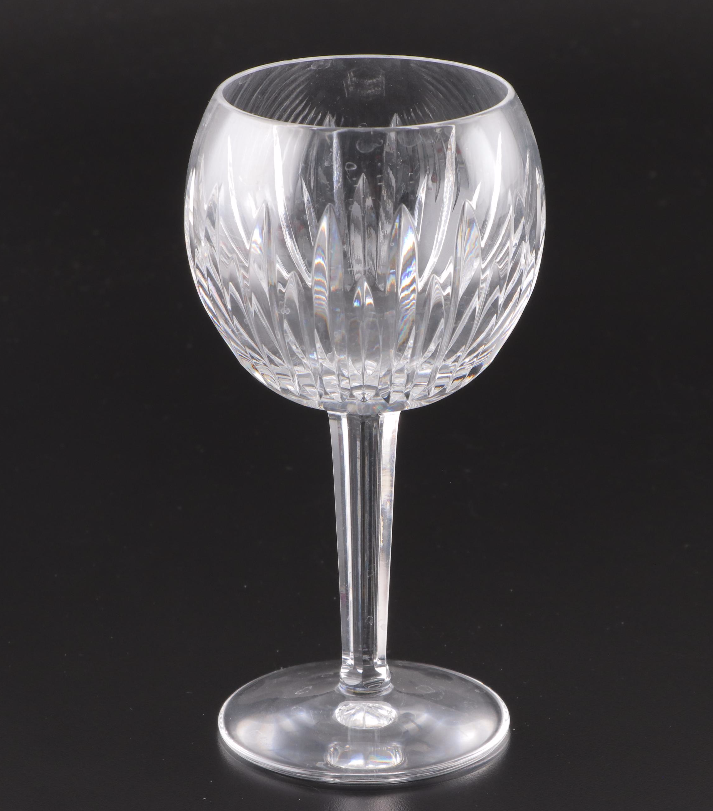 Waterford "Eileen" Cut Crystal Hock Wine Glasses EBTH