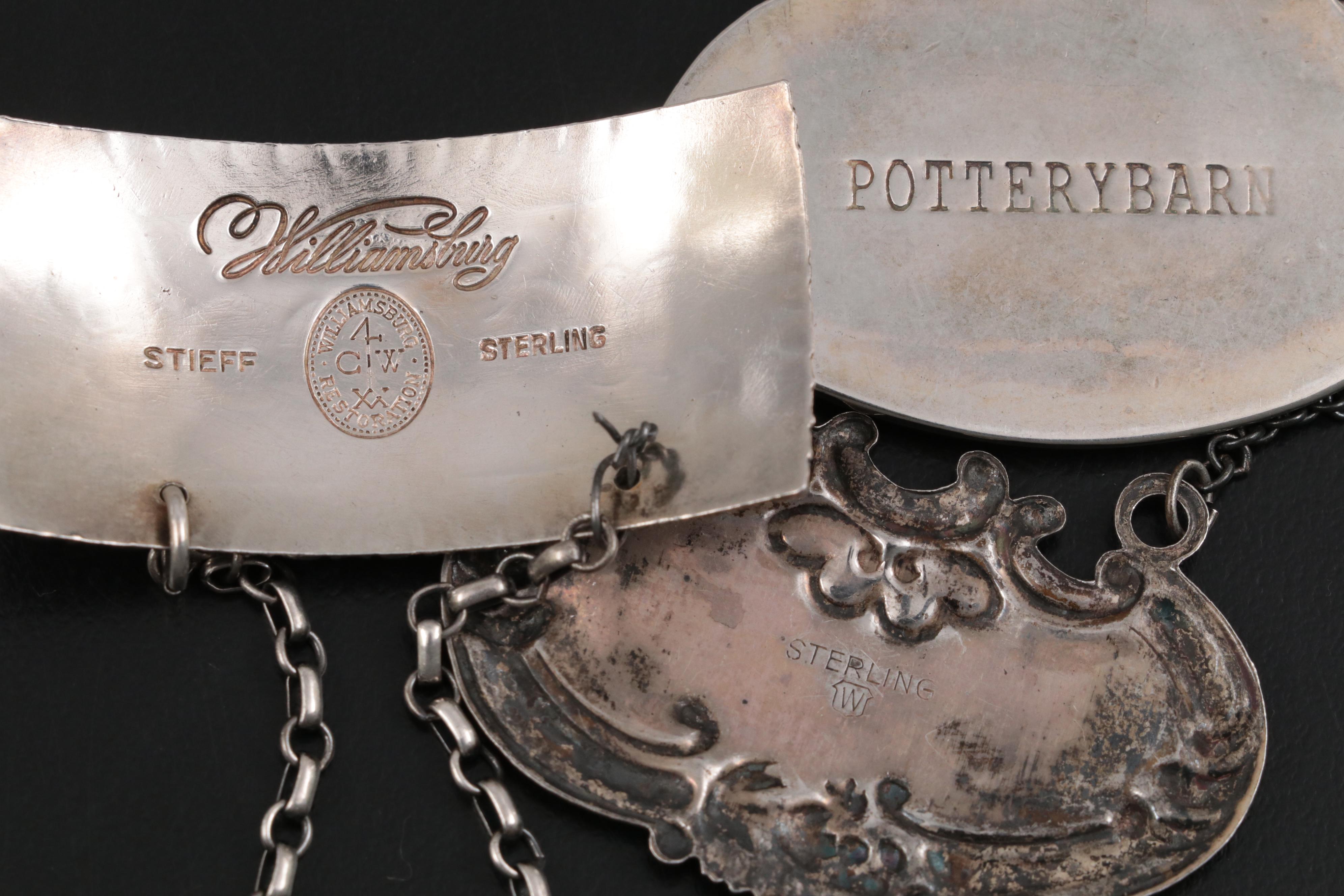 Stieff Williamsburg Restoration with Other Sterling and Silver Plate