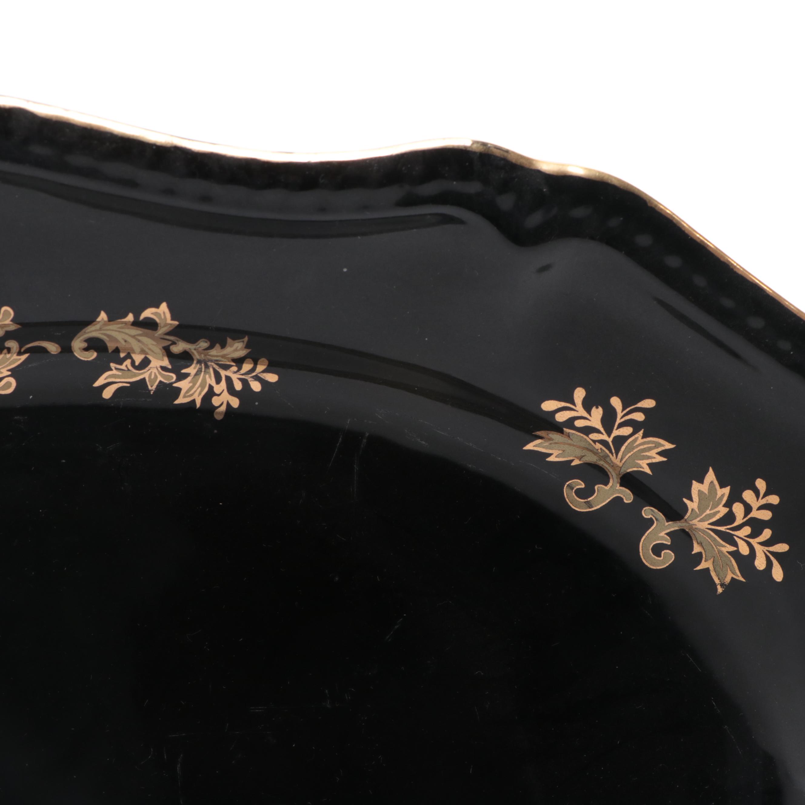 HandPainted Limoges Porcelain Tureen Set With Swan Handles EBTH