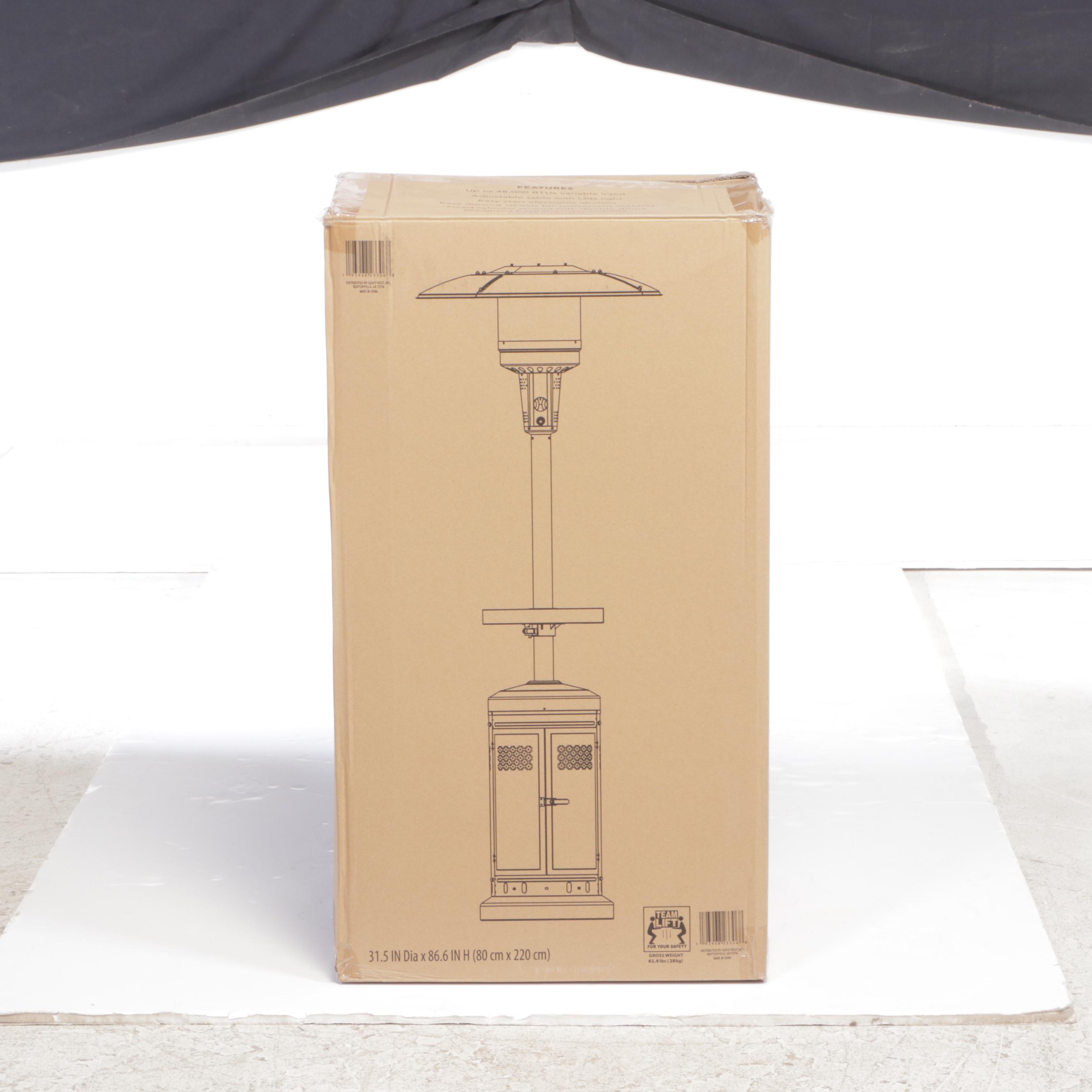 Member's Mark Bronze Finish Gas Patio Heater with LED Table EBTH