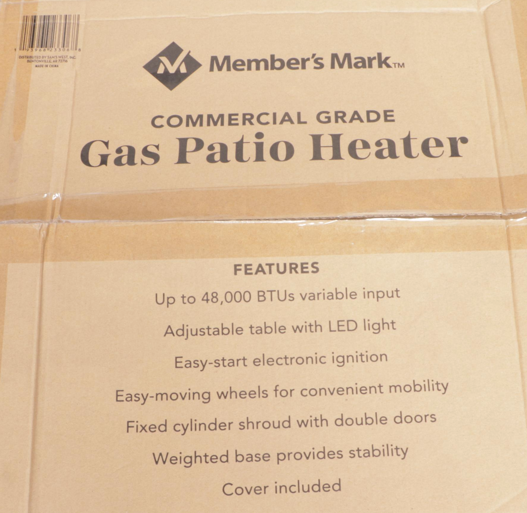 Member's Mark Bronze Finish Gas Patio Heater with LED Table EBTH