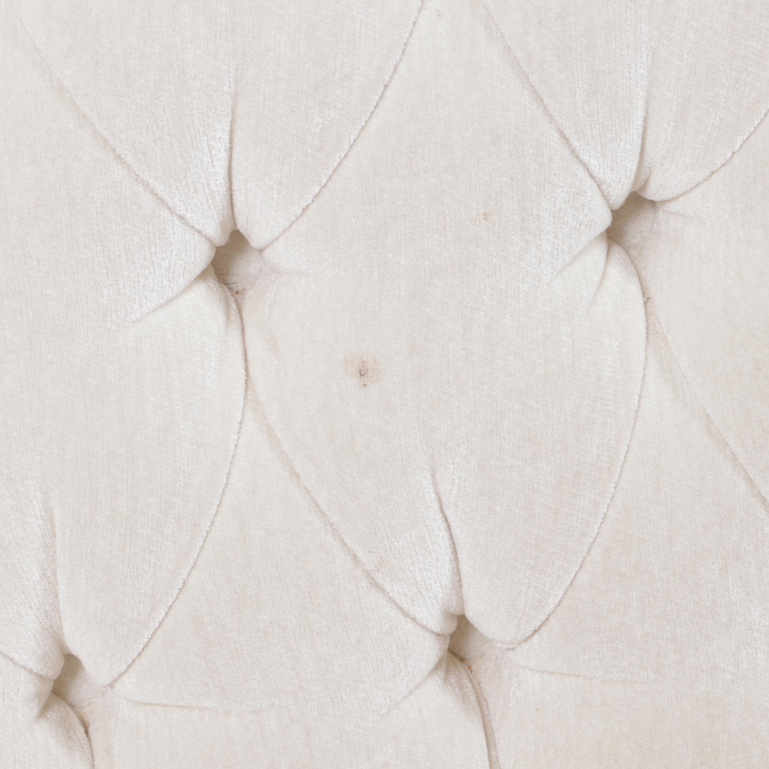 Contemporary ButtonTufted RollArm Sofa EBTH