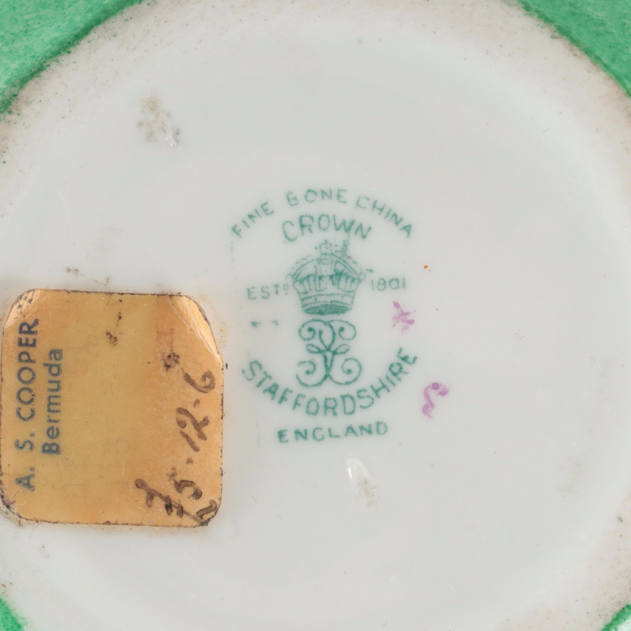 HandPainted Portuguese Decorative Plates with Floral Teapot and