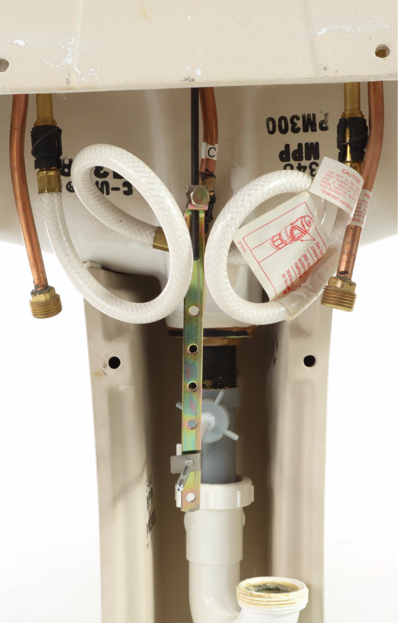 Mansfield Contemporary White Porcelain Pedestal Sink With Faucet EBTH