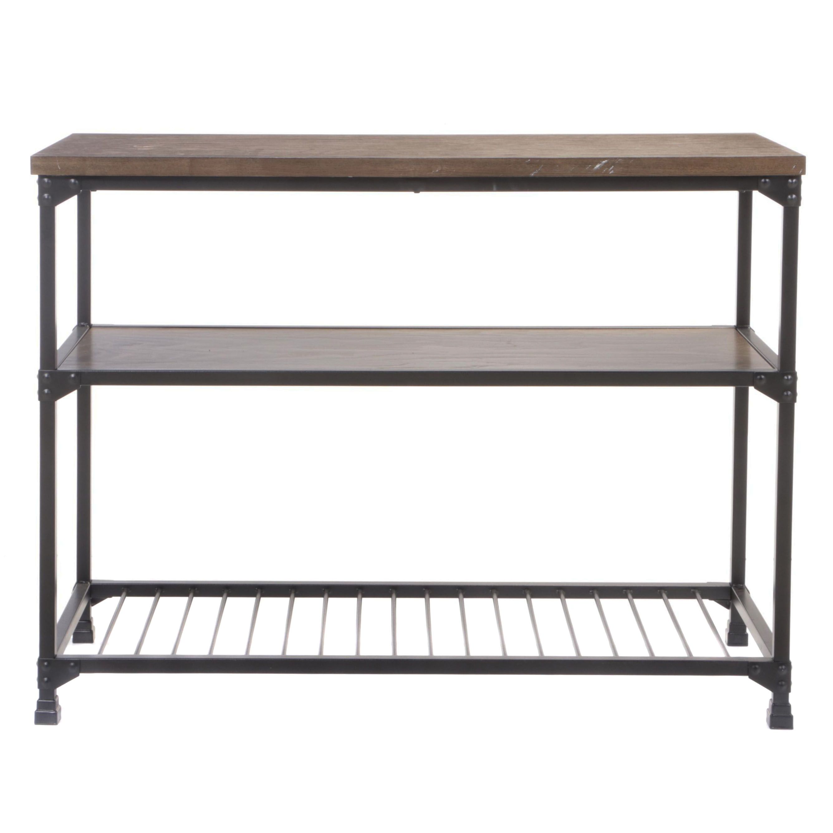 Dorel Living "Cassy" HardwoodVeneered and Patinated Metal Kitchen