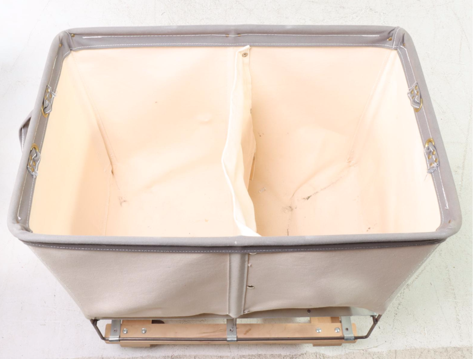 Five Restoration Hardware Dandux Canvas and Wheeled Laundry Carts EBTH