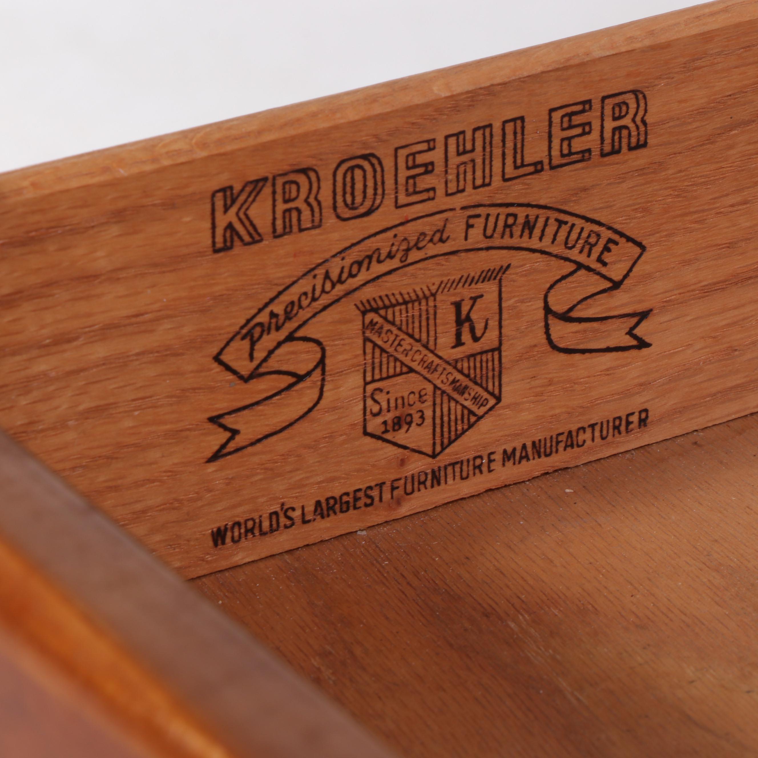 Kroehler Furniture Maple Four-Drawer Desk, Mid-20th Century | EBTH
