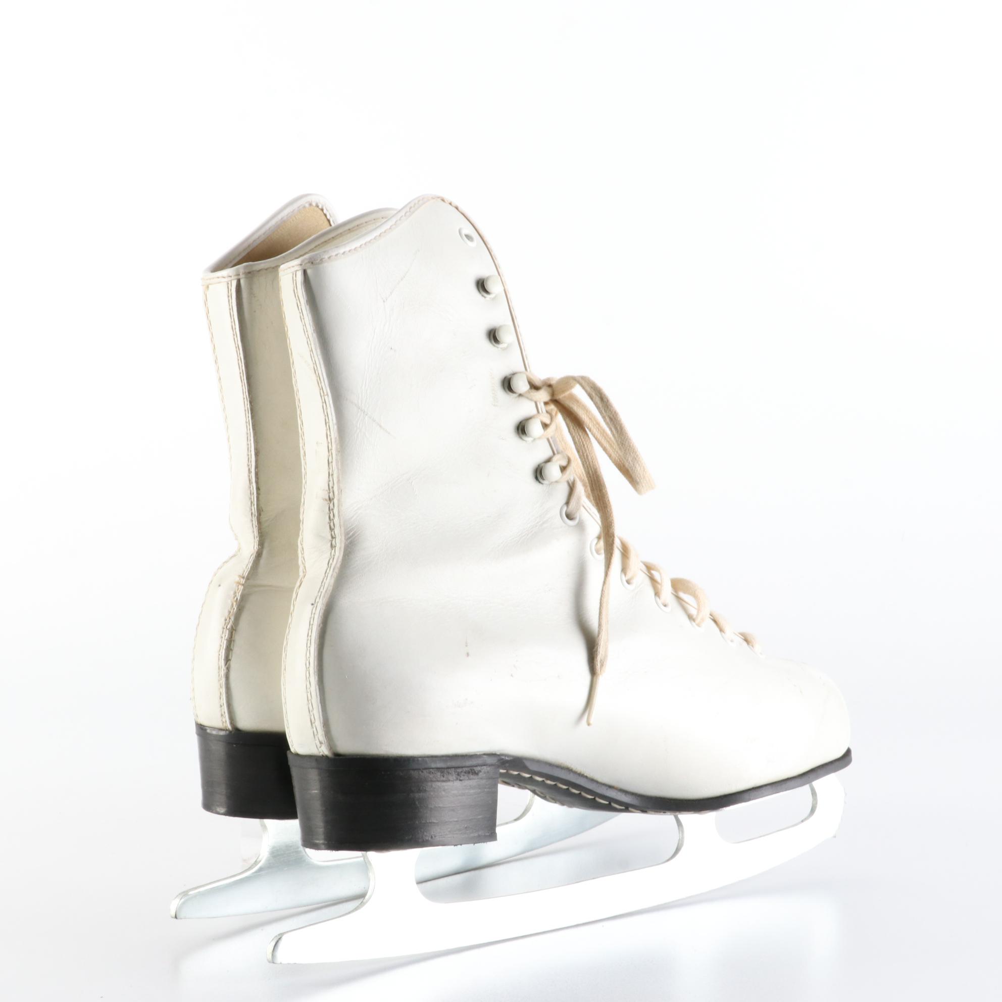 Leather Figure Skates from Parkleigh Deluxe with Sheffield Blades and