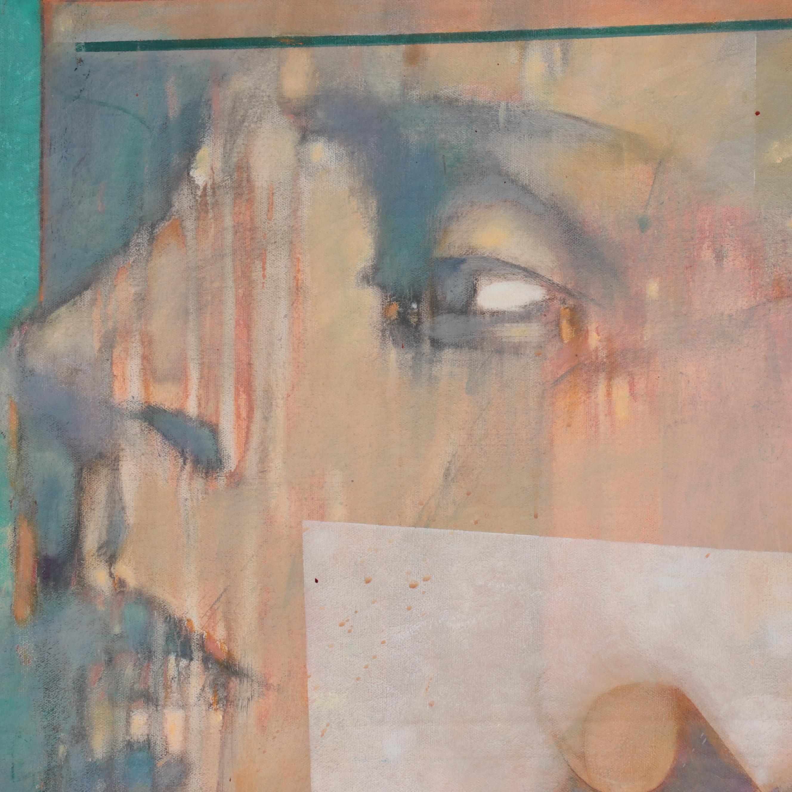 Dalva Duarte Stylized MusicalThemed Oil Painting, 1996 EBTH