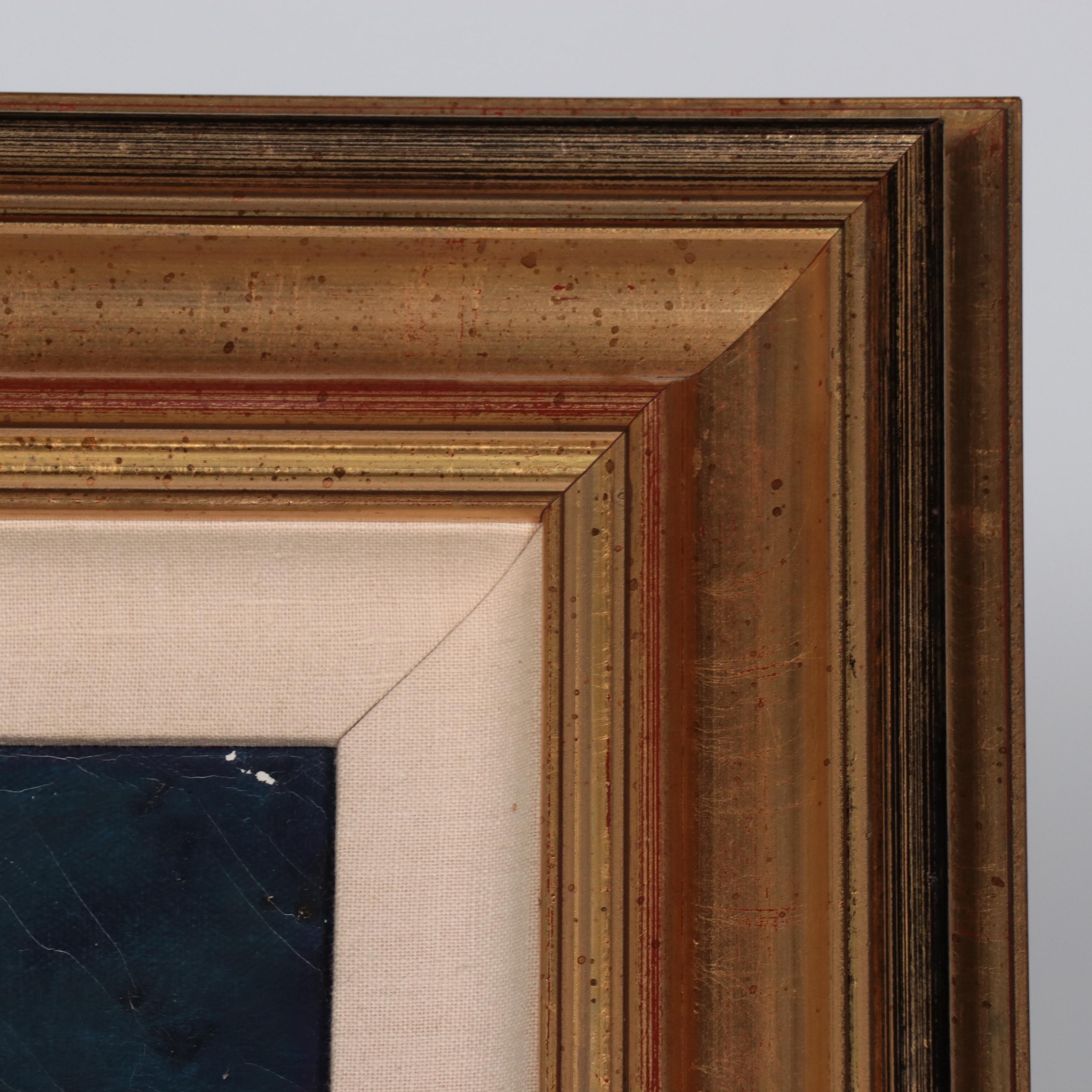 Dalva Duarte Stylized MusicalThemed Oil Painting, 1996 EBTH