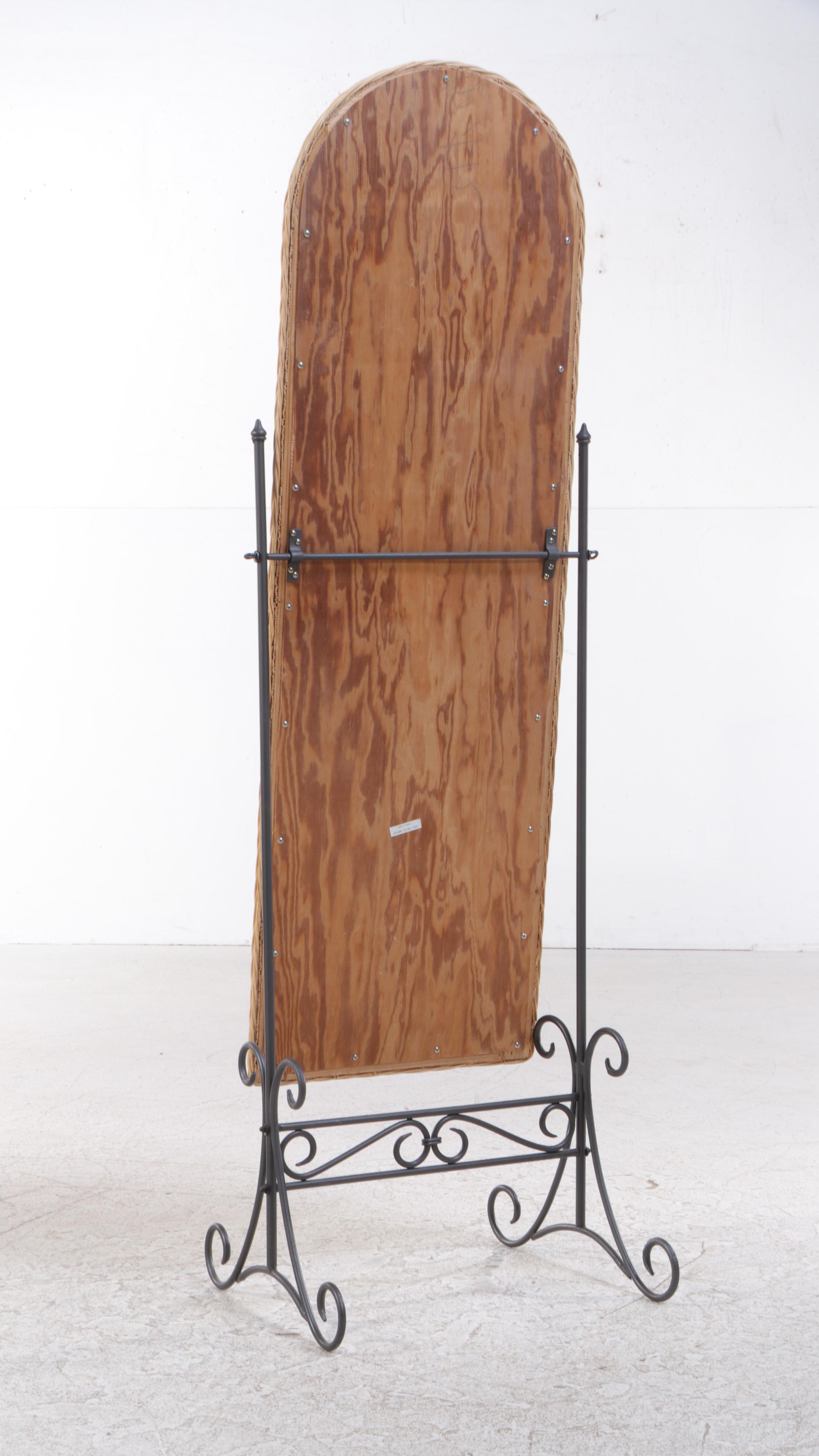 Wicker Weave Rattan Cheval Mirror EBTH