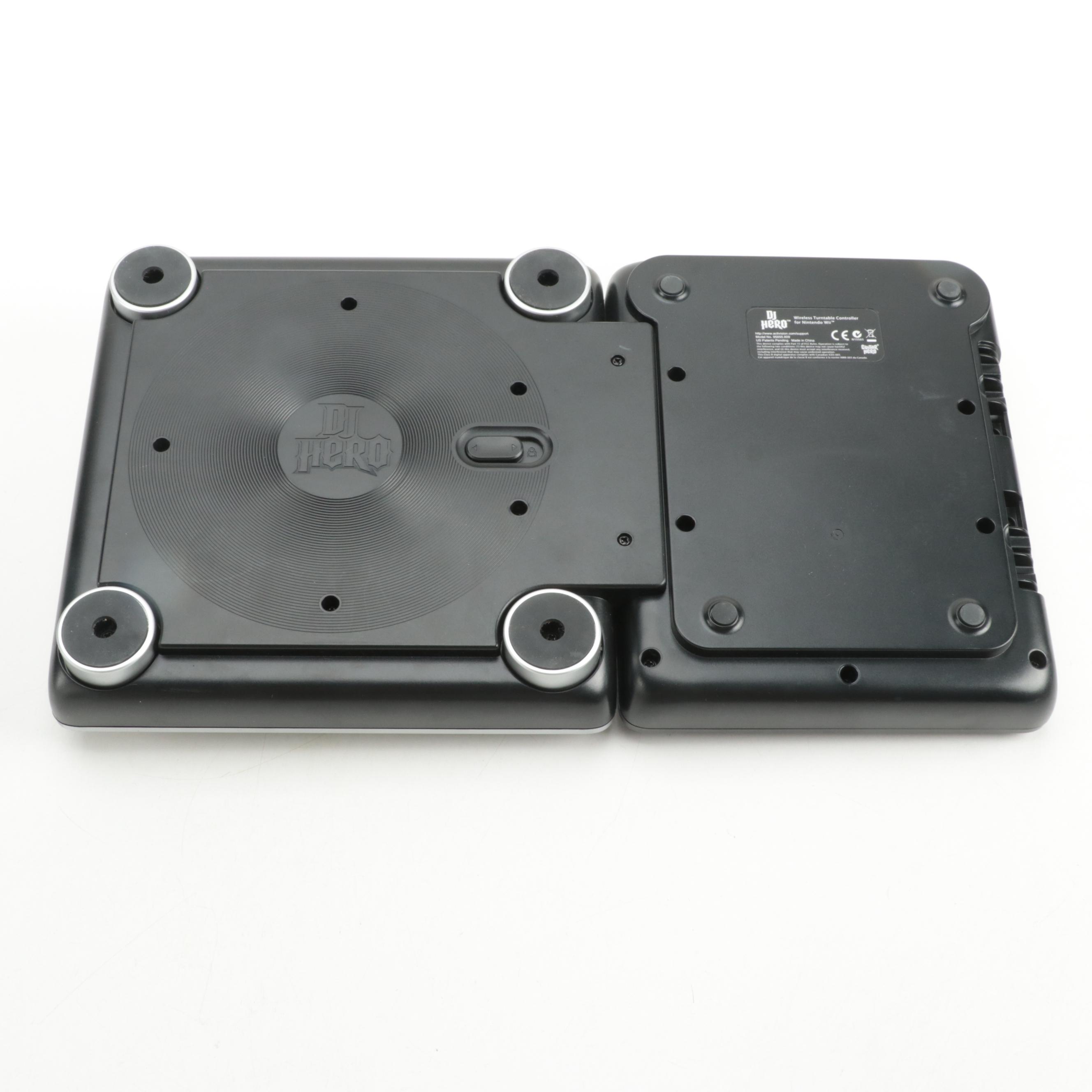 Playstation 2 DJ Hero with Two Wii DJ Hero 2 Video Game Turntable